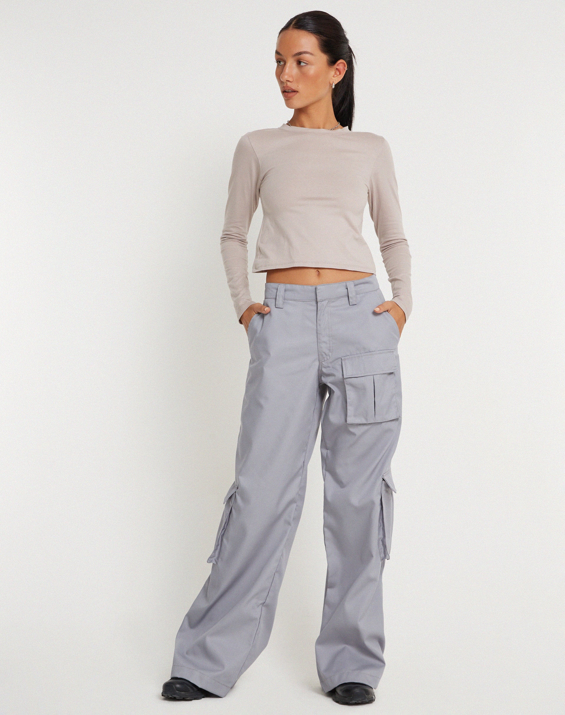 Suratmi Long Sleeve Top in Mushroom - Image 4