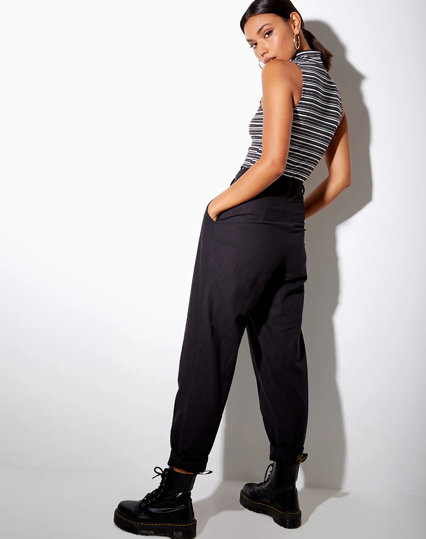 Suri Top in Black Grey and White - Image 4