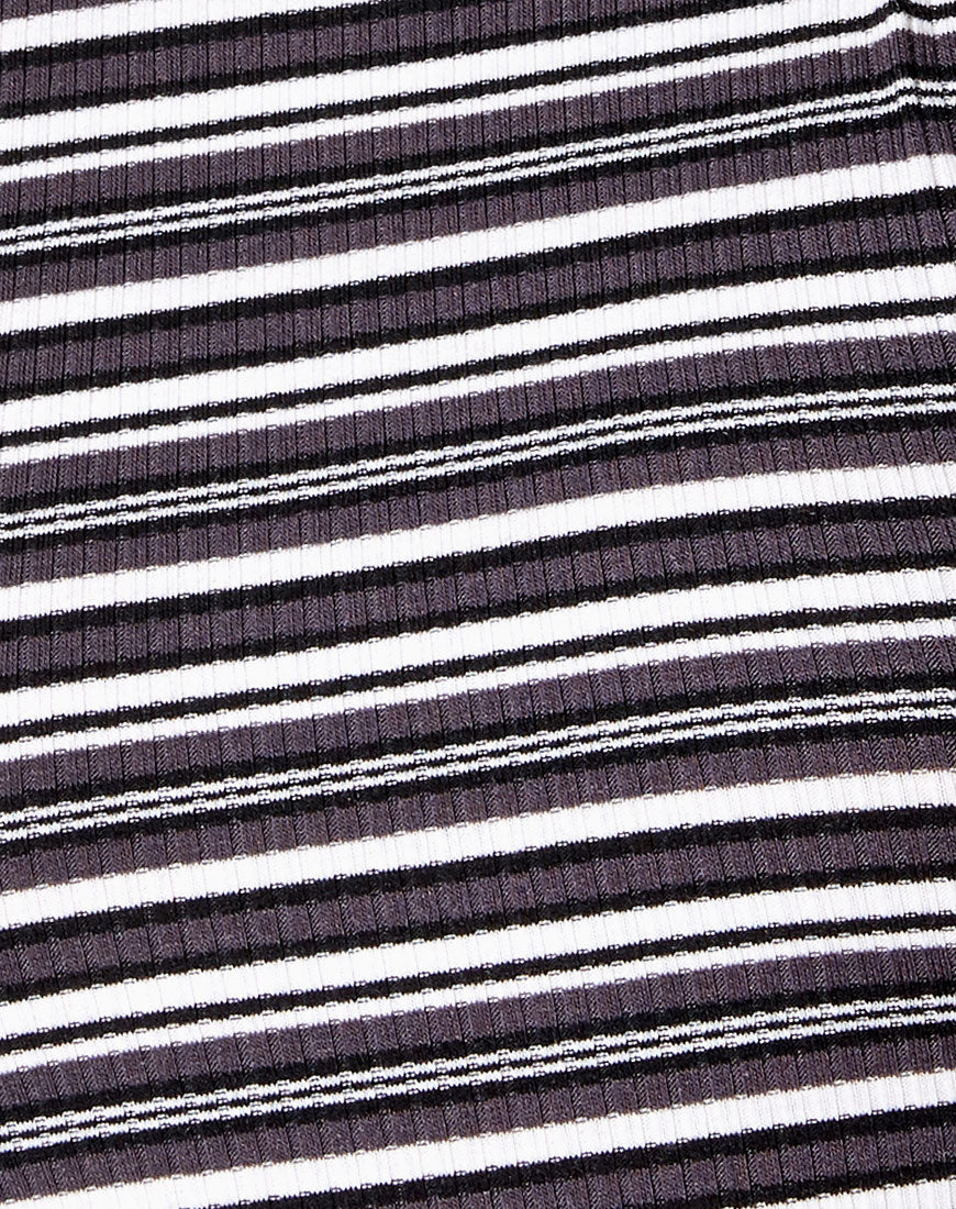 Suri Top in Black Grey and White - Image 5