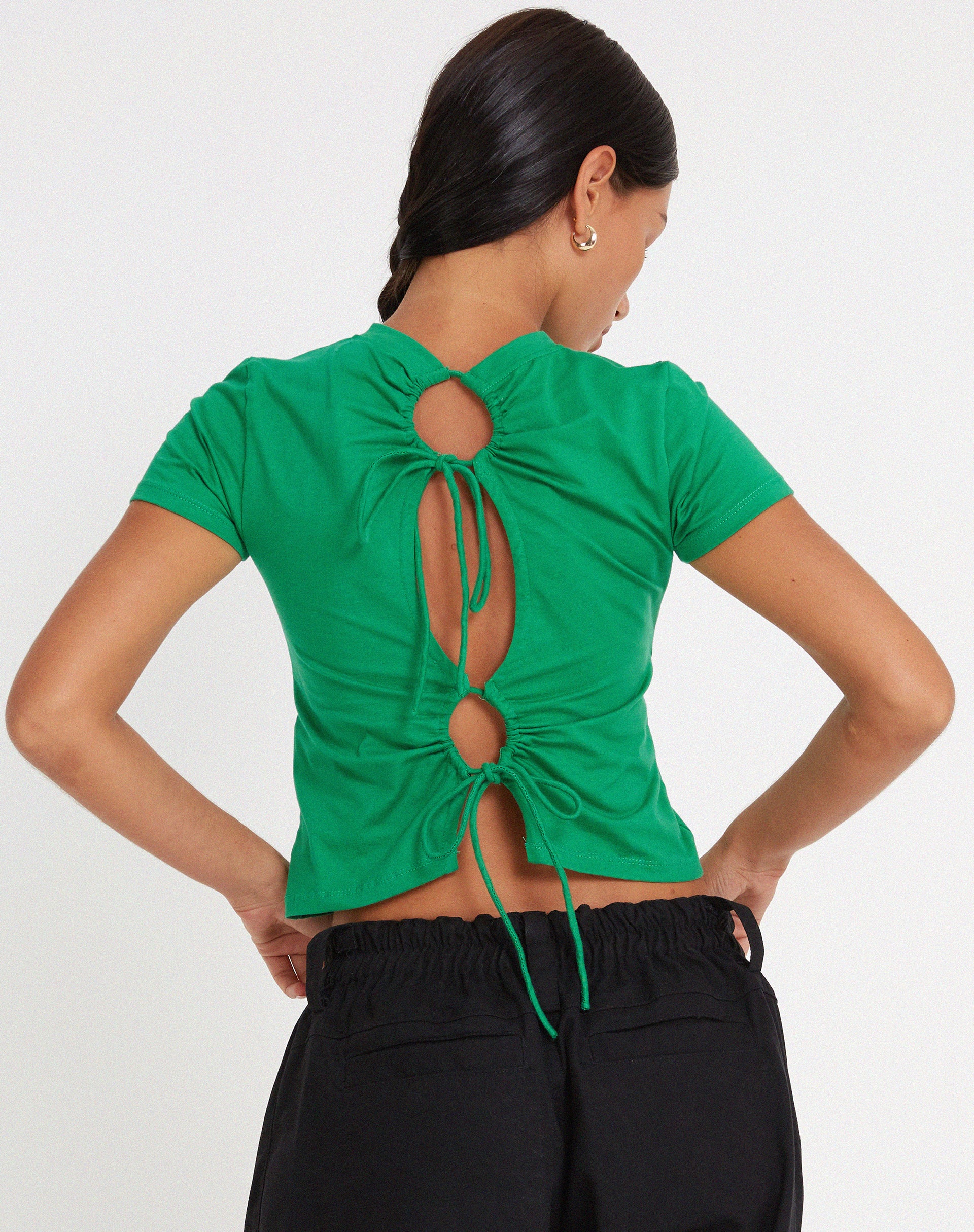 Surtie Crop Top in Bush Green - Image 3