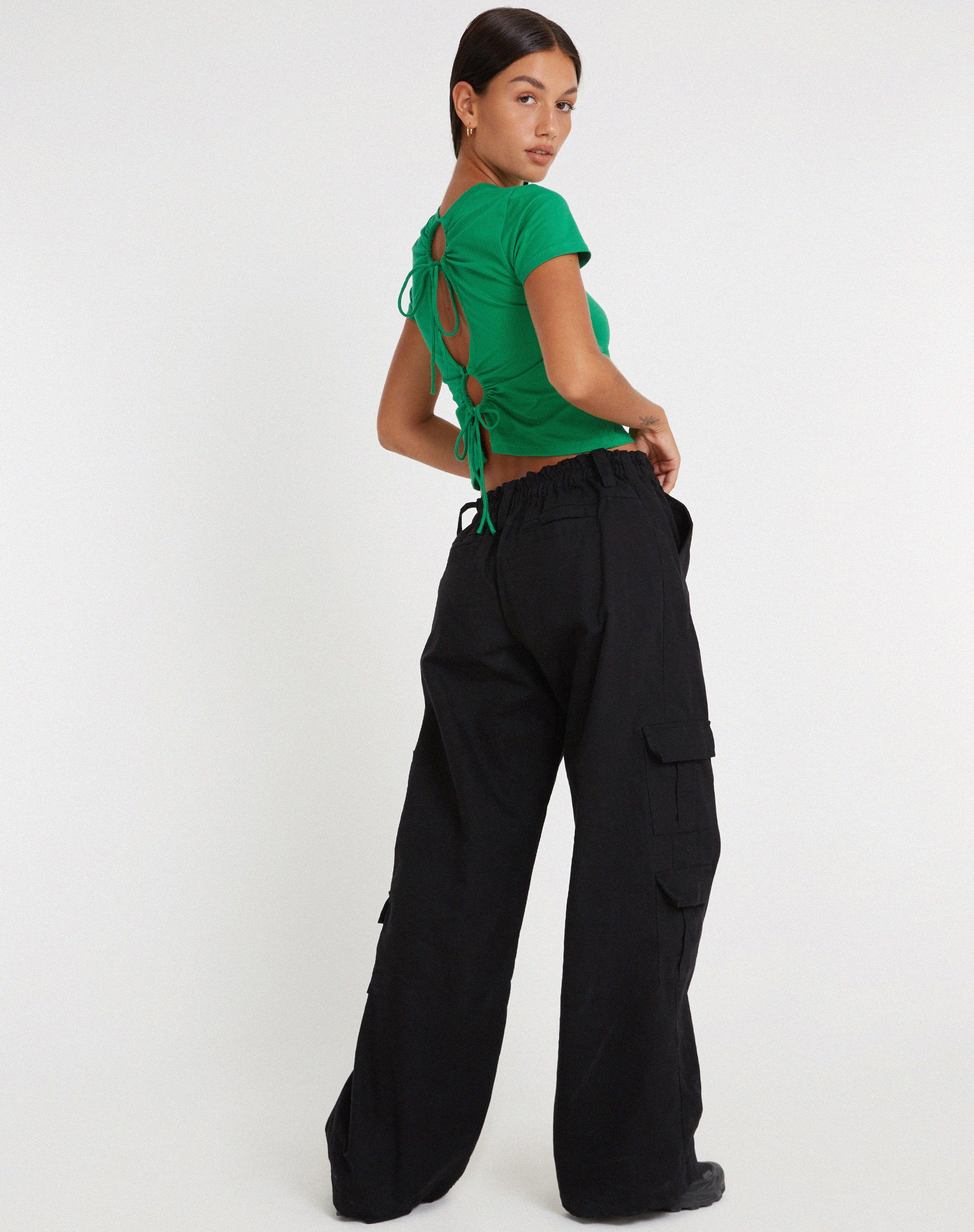 Surtie Crop Top in Bush Green - Image 6