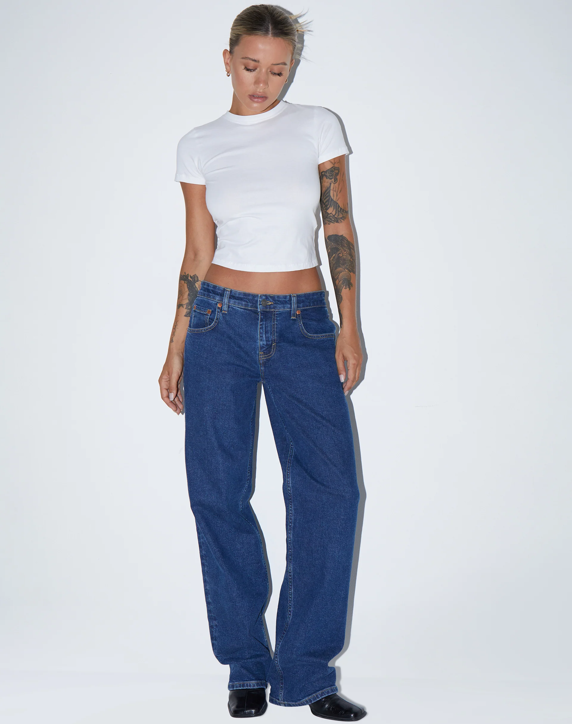 Surtie Crop Top in Lycra White - Image 4