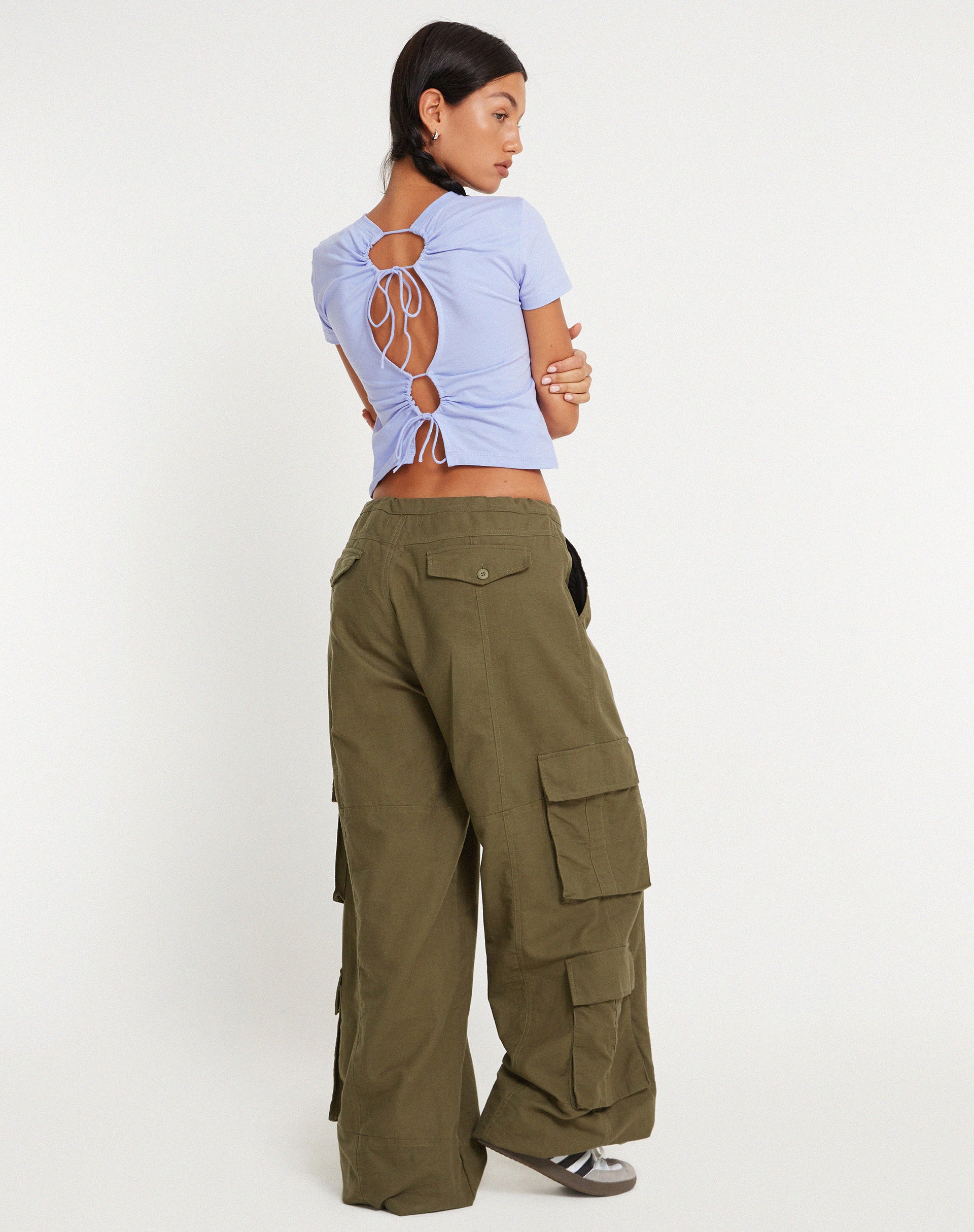 Surtie Crop Top in Pastel Lilac - Image 5