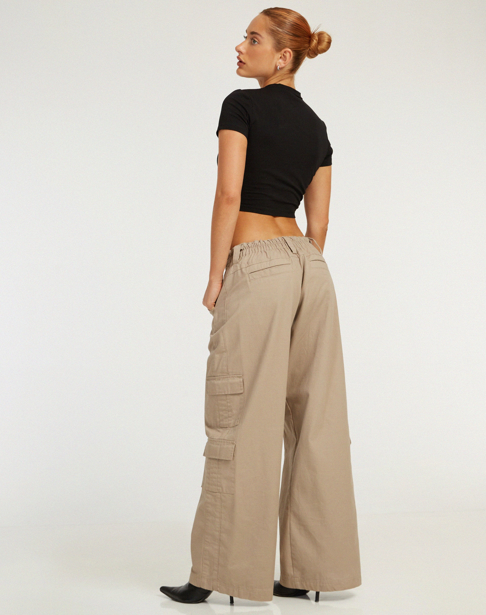 Surtila Crop Top in Black 2000 Hotfix Diamante - Image 5