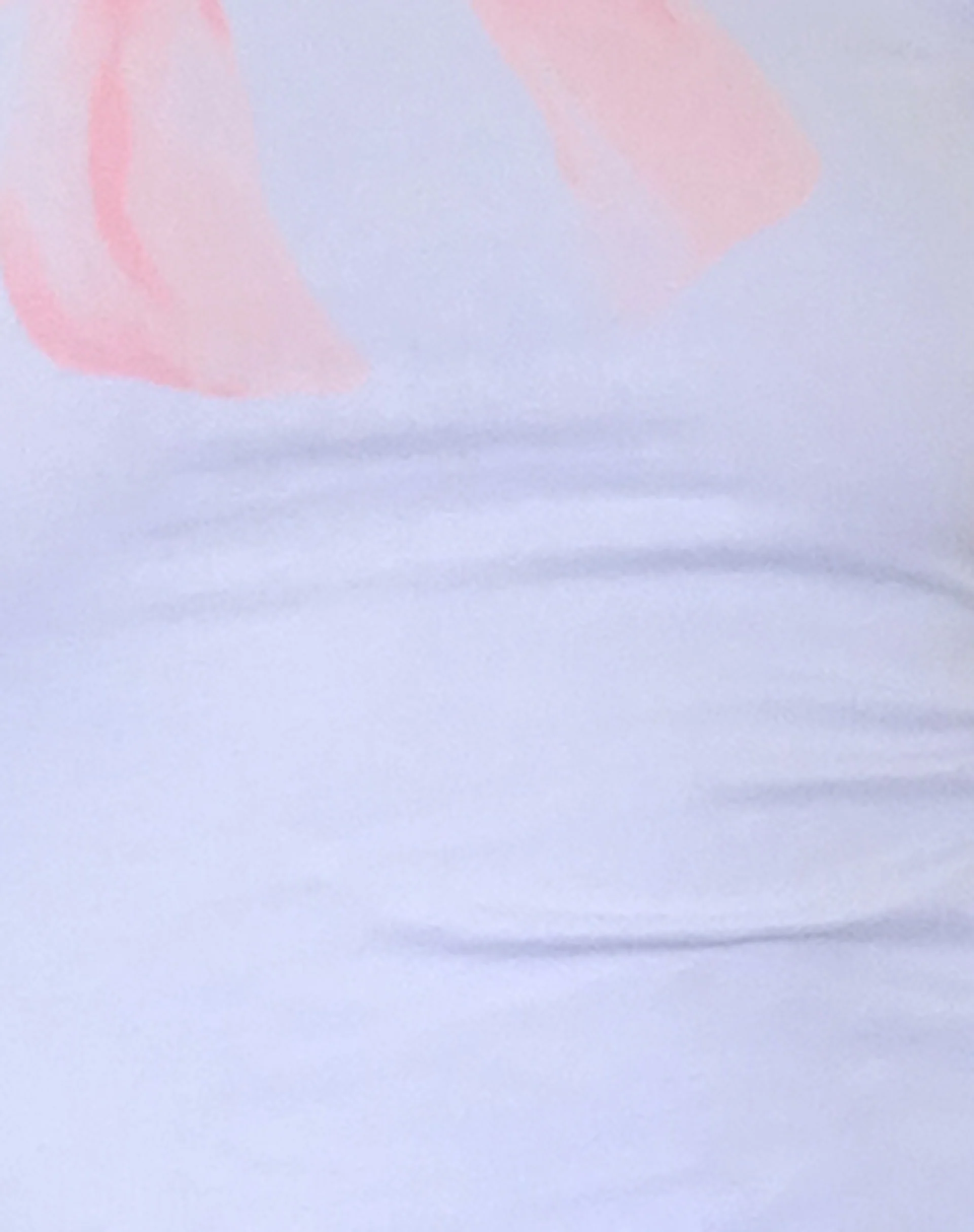 Sutin Baby Tee in White with Pink Bow Print - Image 5