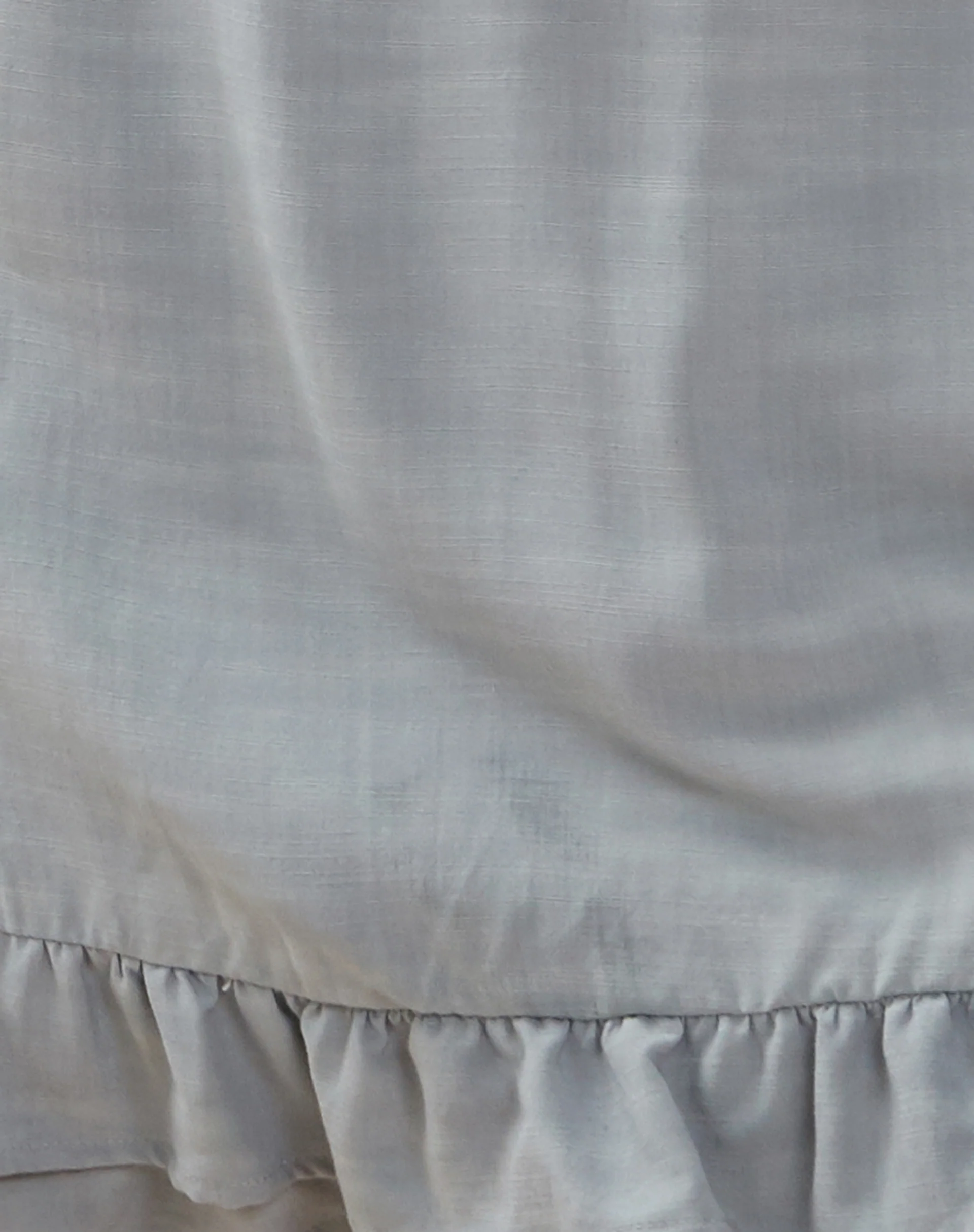 Svajone Frill Hem Halter Mini Dress in Baby Blue - Image 6