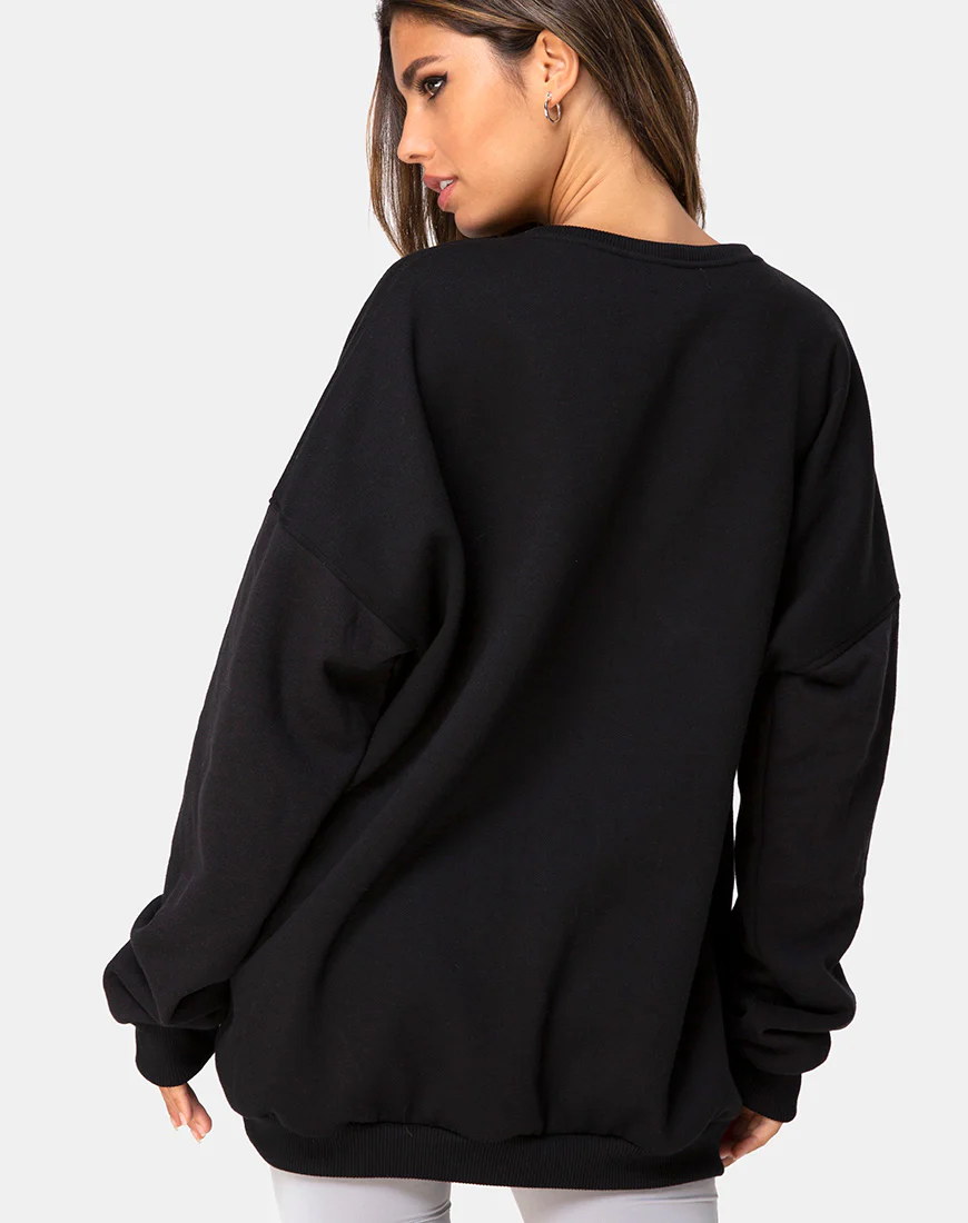 Sweatshirt in Black Cherub - Image 2