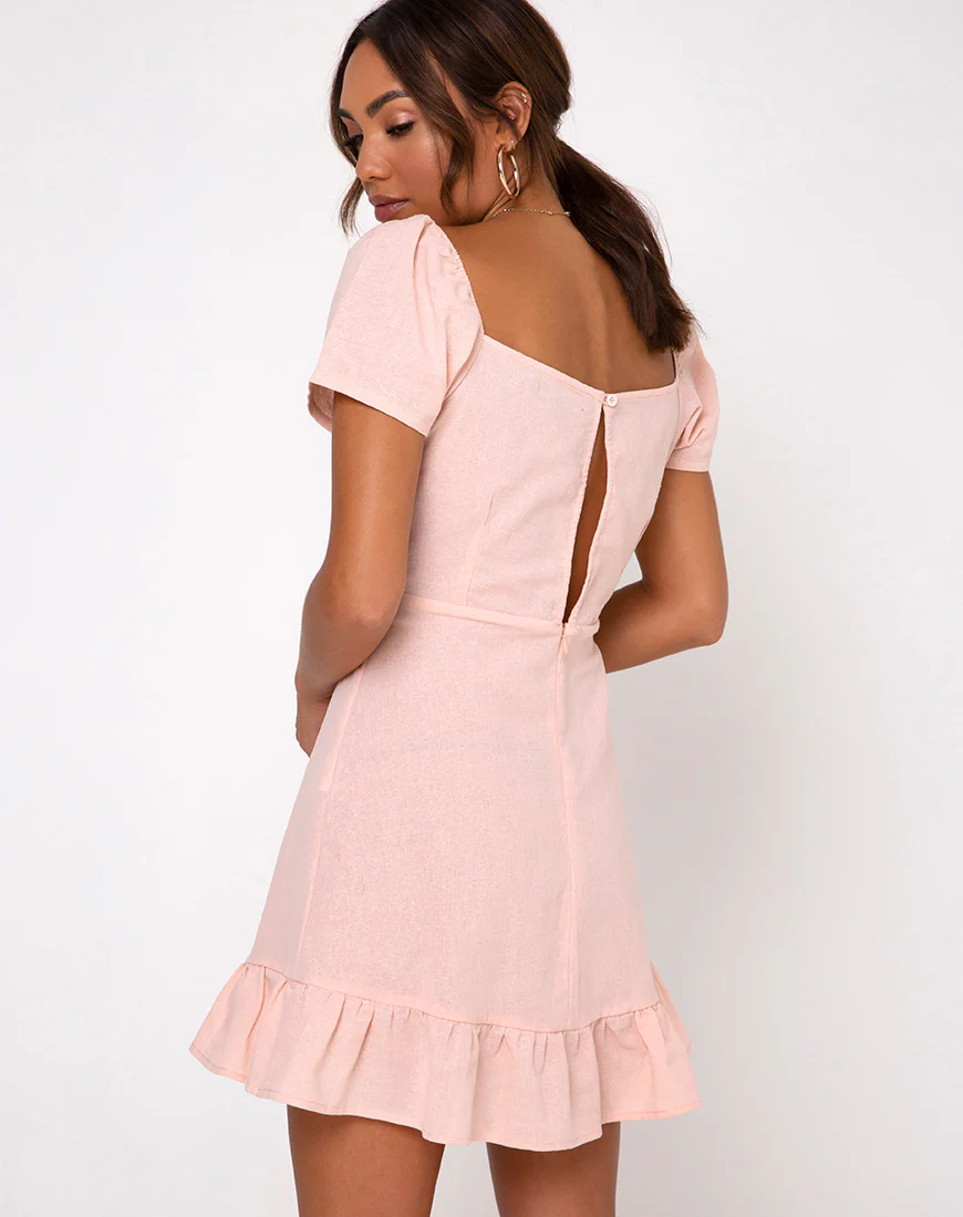 Syami Dress in Peach - Image 2