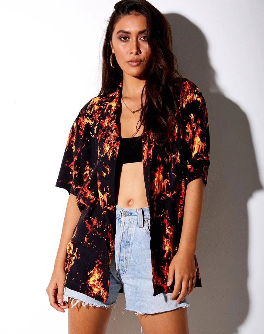 Taelsa Shirt in Fire - Image 4