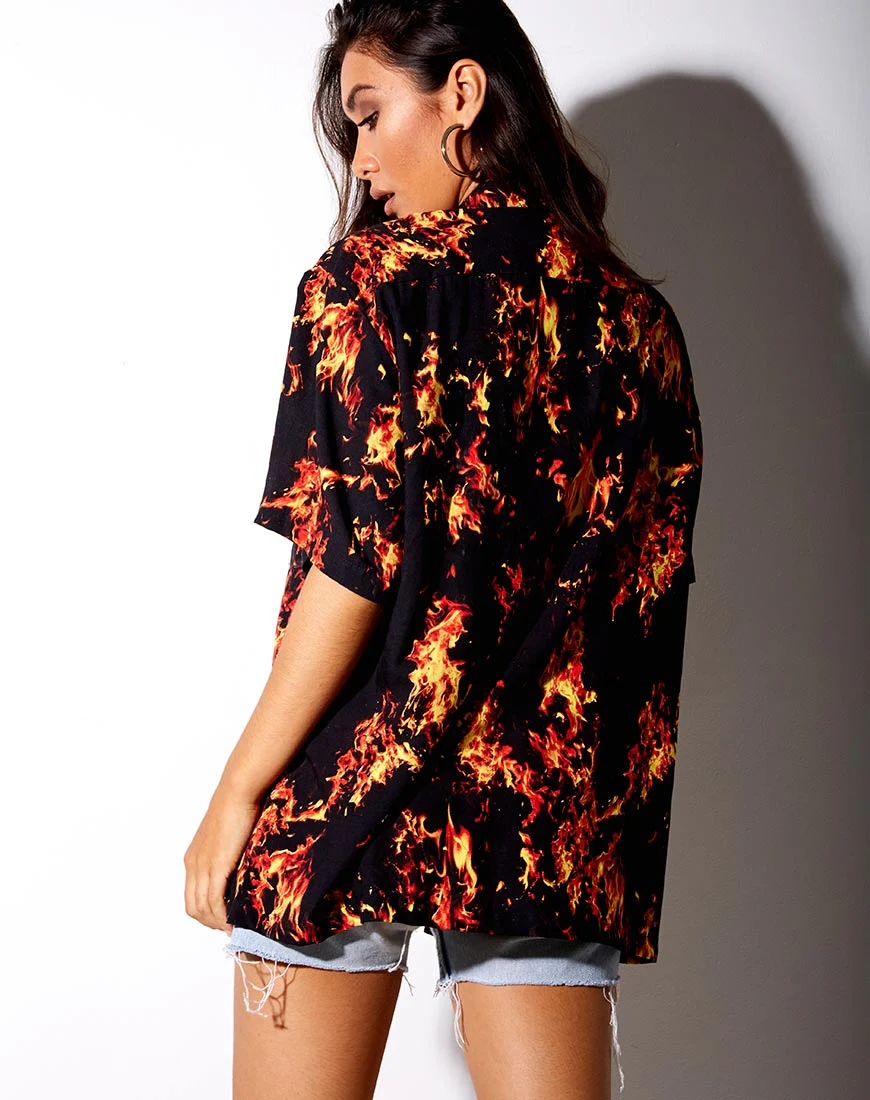 Taelsa Shirt in Fire - Image 5