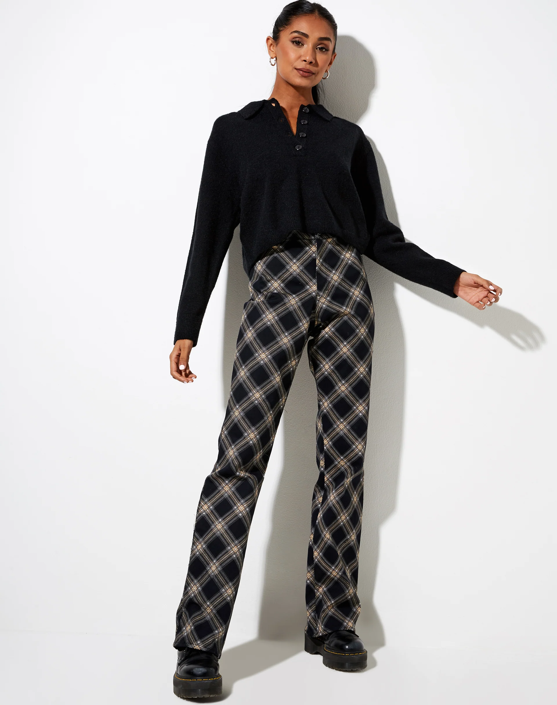 Tallis Jumper in Knit Black - Image 3