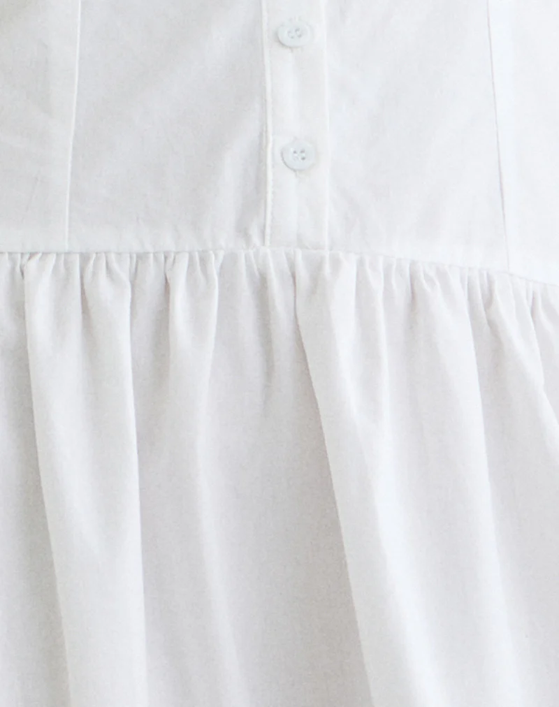Tamashi Off the Shoulder Maxi Dress in White - Image 5