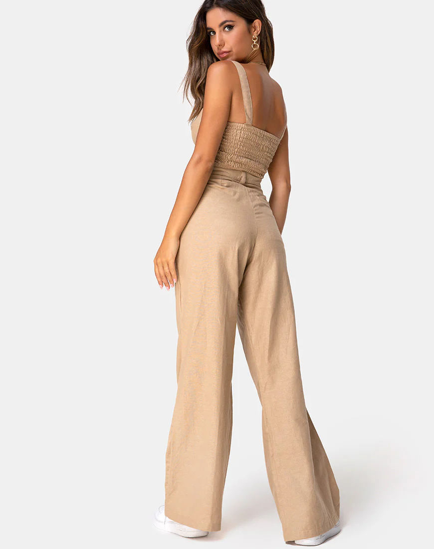 Tanira Trouser in Taupe - Image 2