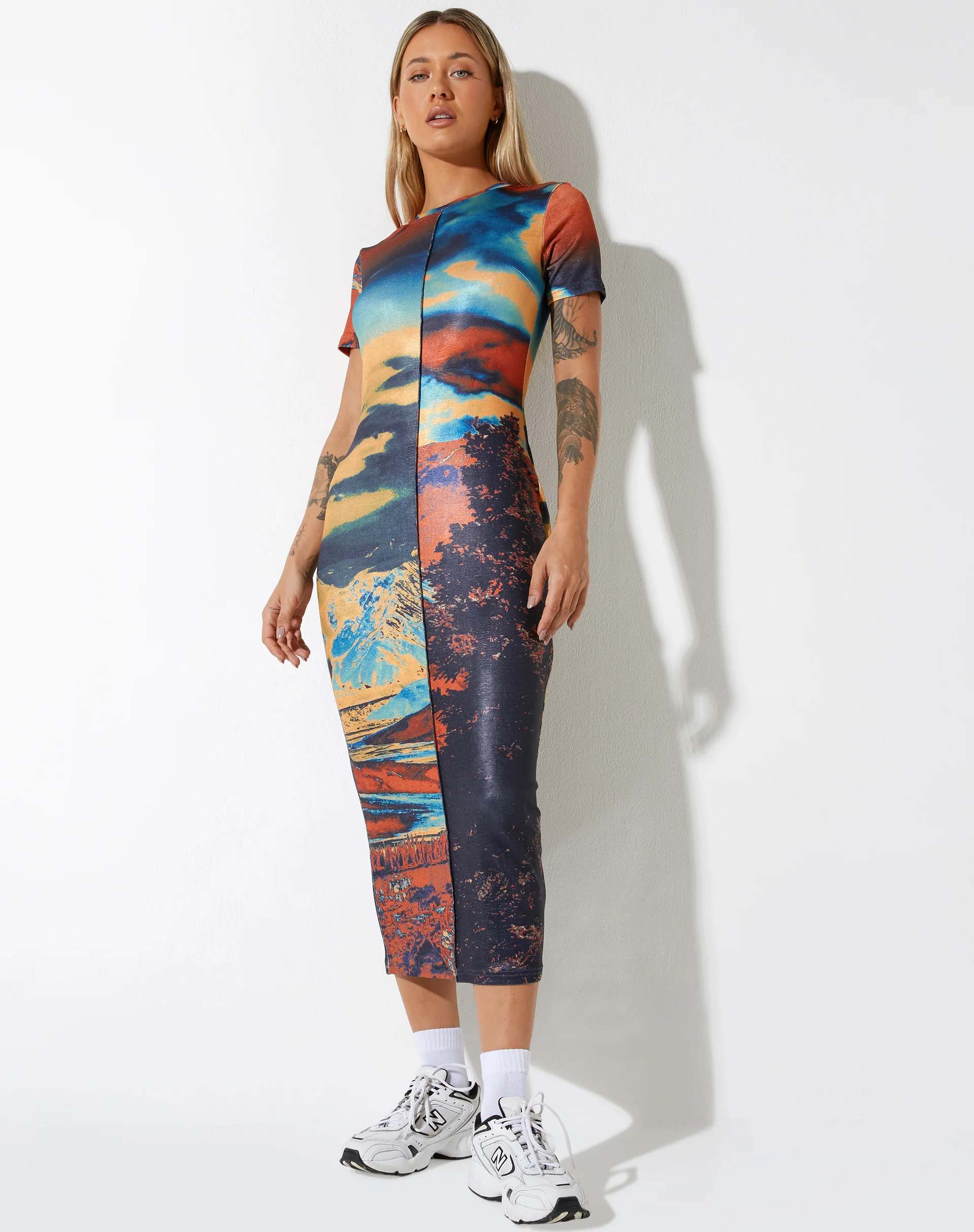 Tapaki Midi Dress in Heat Map - Image 2
