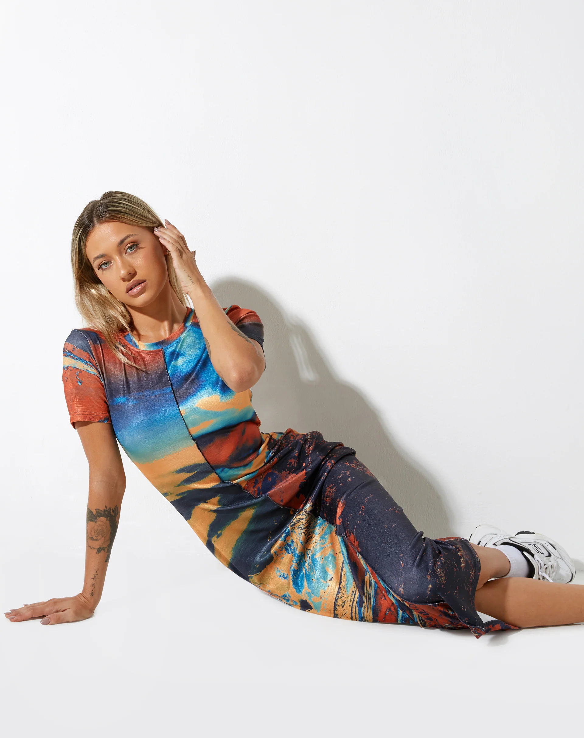 Tapaki Midi Dress in Heat Map - Image 3