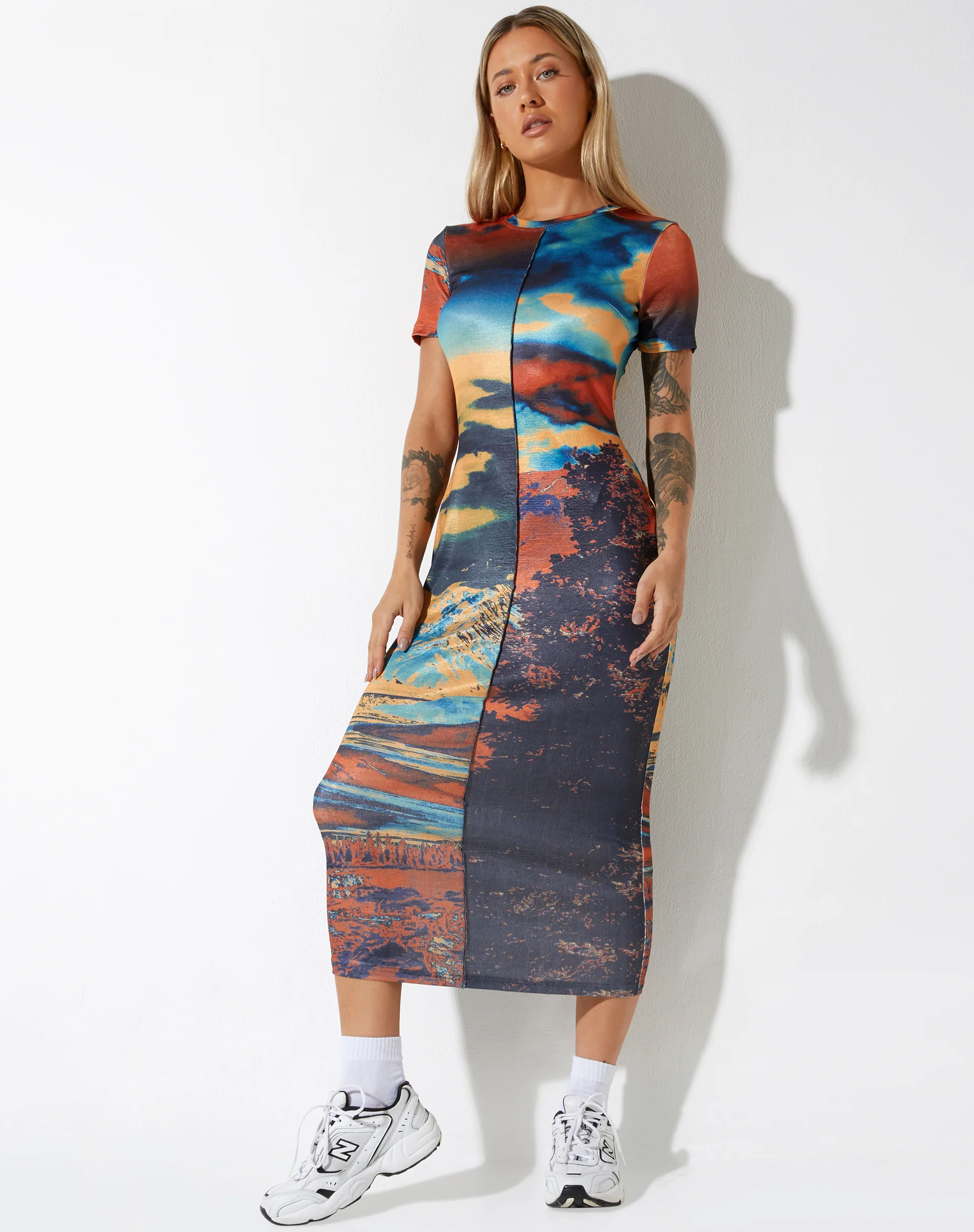 Tapaki Midi Dress in Heat Map - Image 4