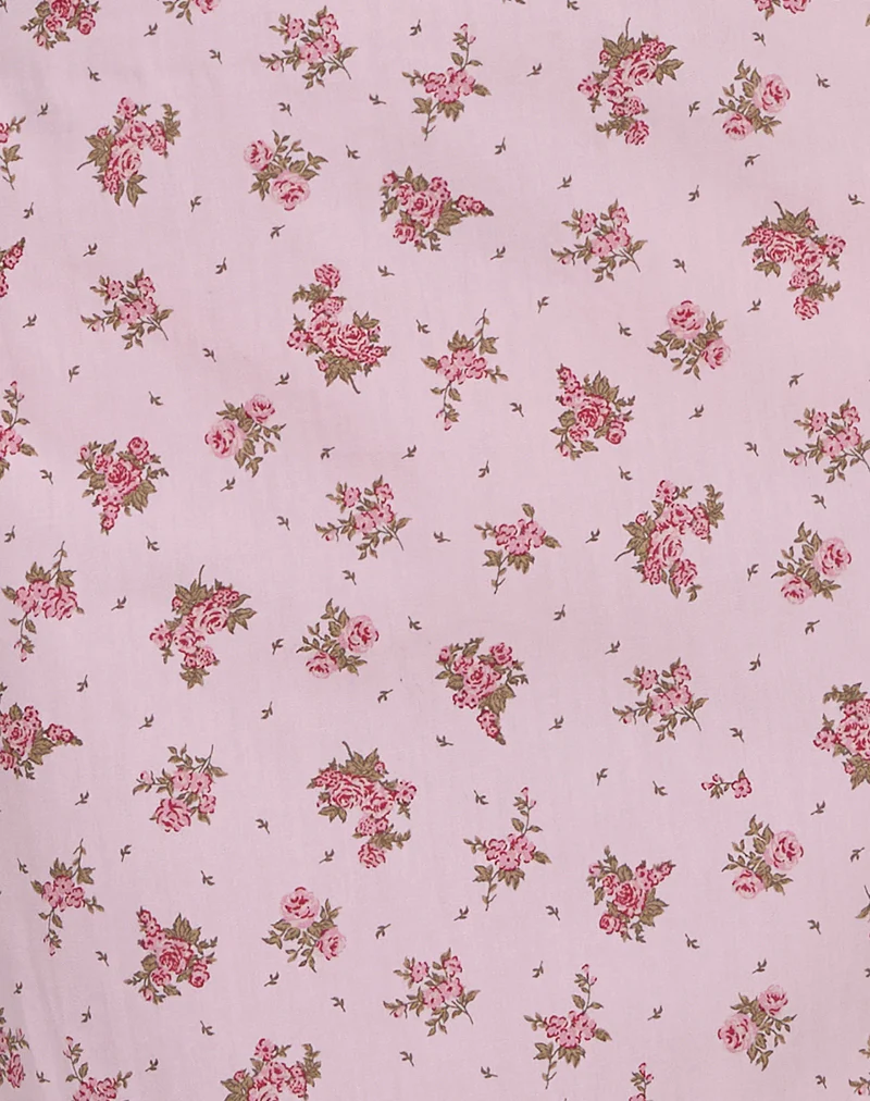 Tasuya Mini Dress in Floral Romance Pink - Image 5