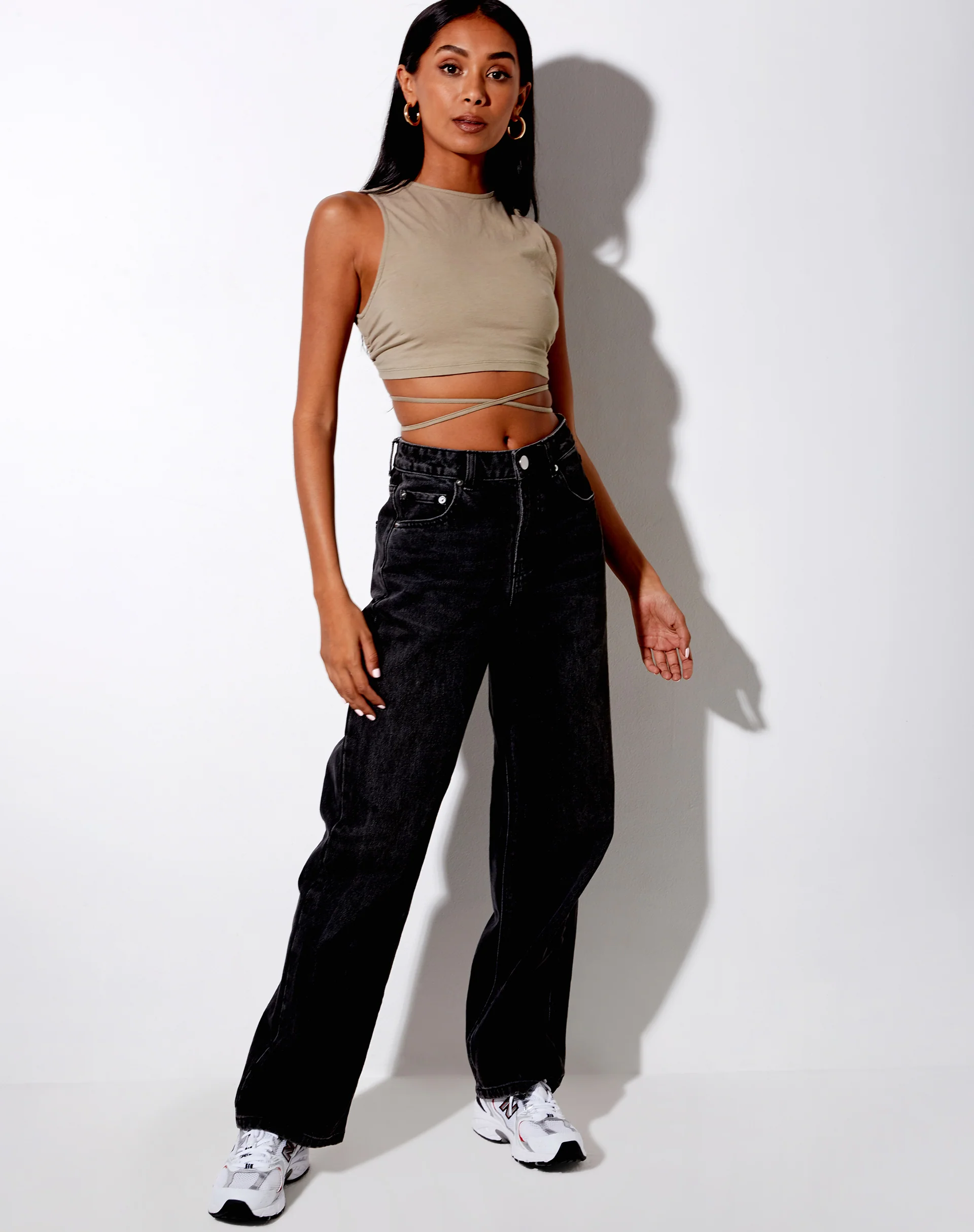 Tasve Crop Top in Sage - Image 3