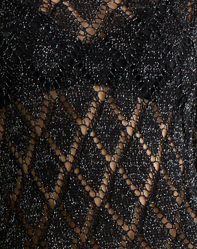 Tate Jumper in Metallic Black - Image 7