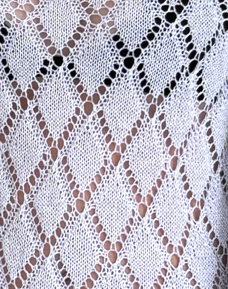 Tate Jumper in Metallic Knit Silver - Image 6