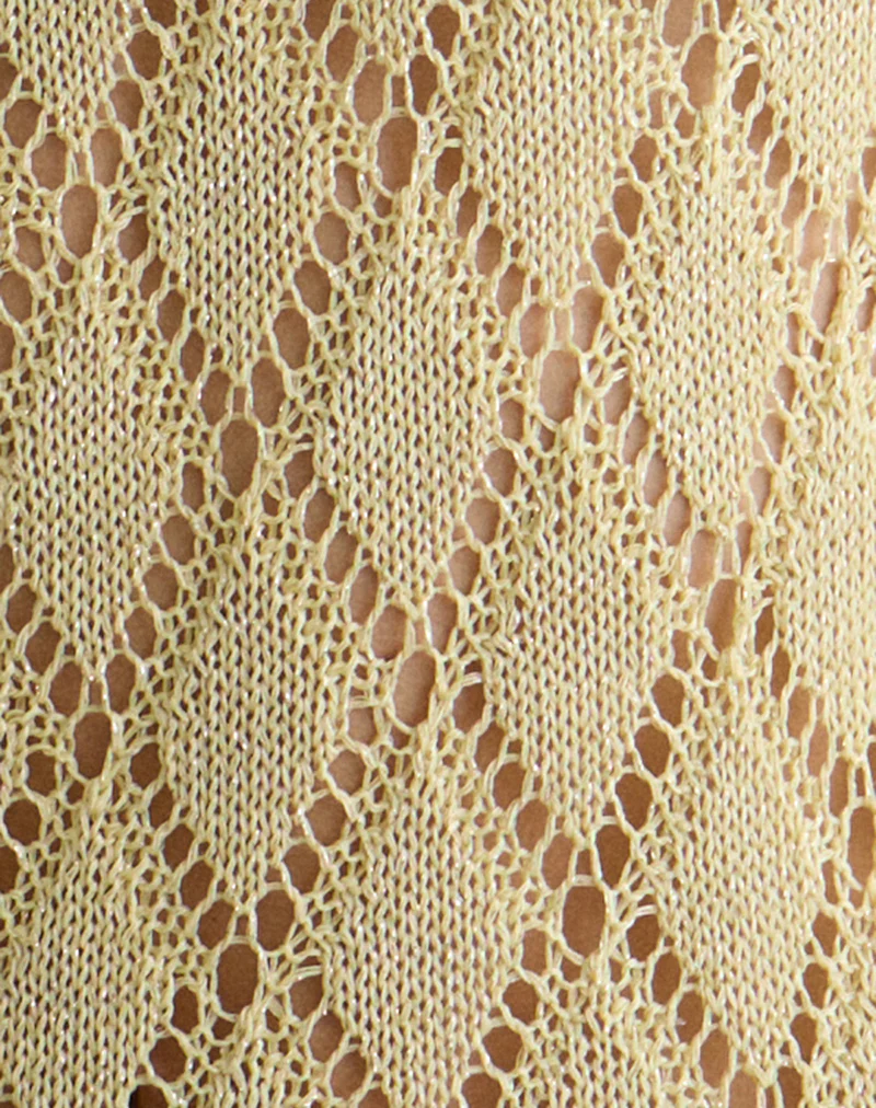 Tate Jumper in Metallic Lemon - Image 6