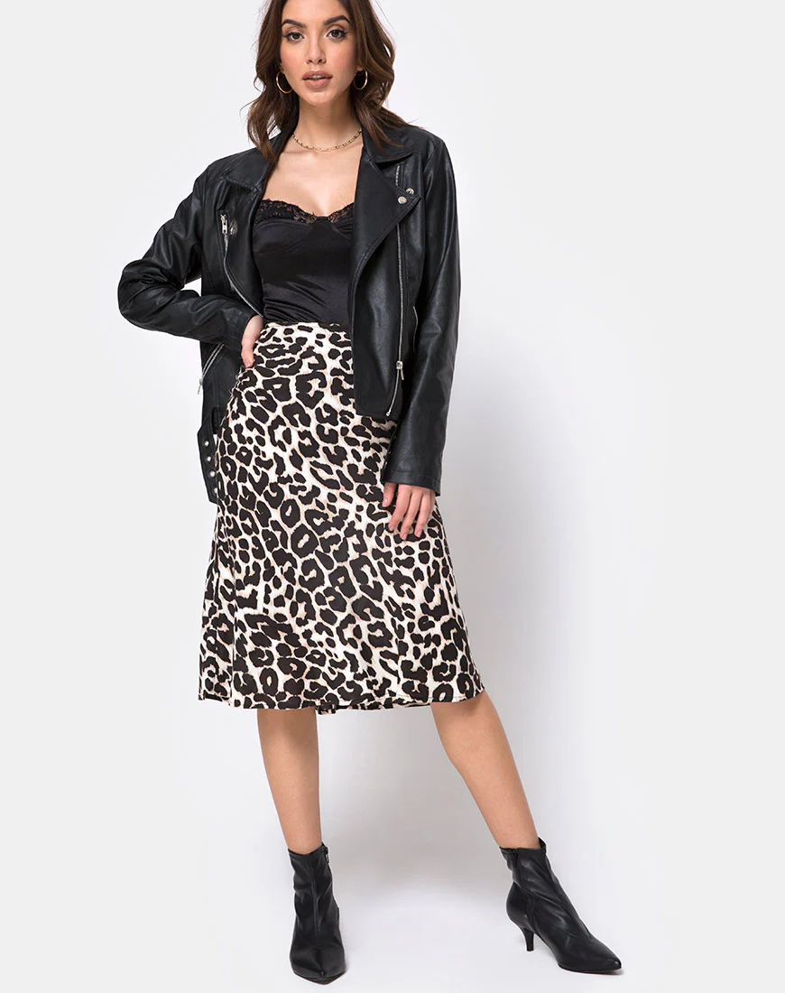 Tauri Midi Skirt in Oversize Jaguar - Image 4