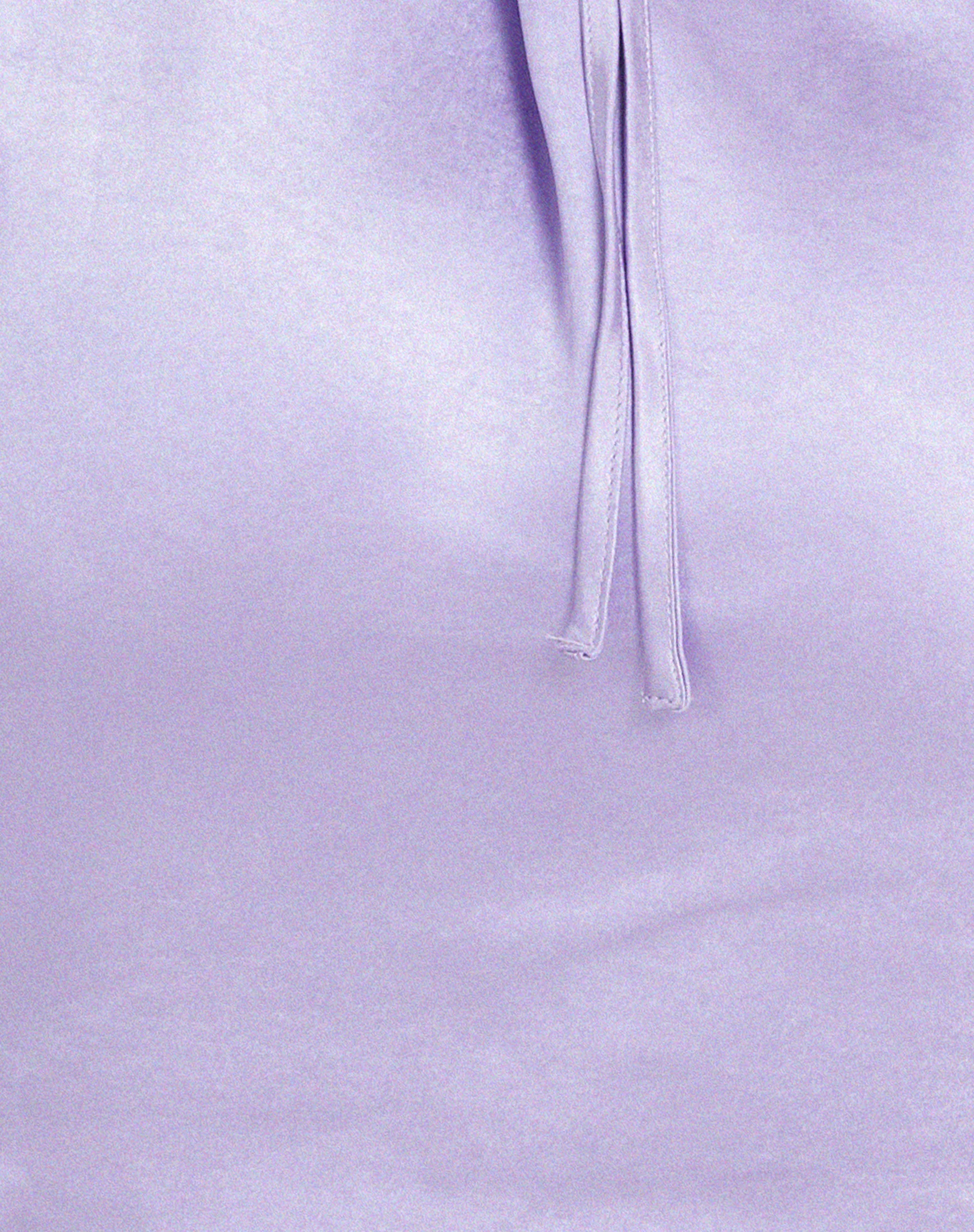 Tavina Mini Dress in Satin Lilac - Image 5