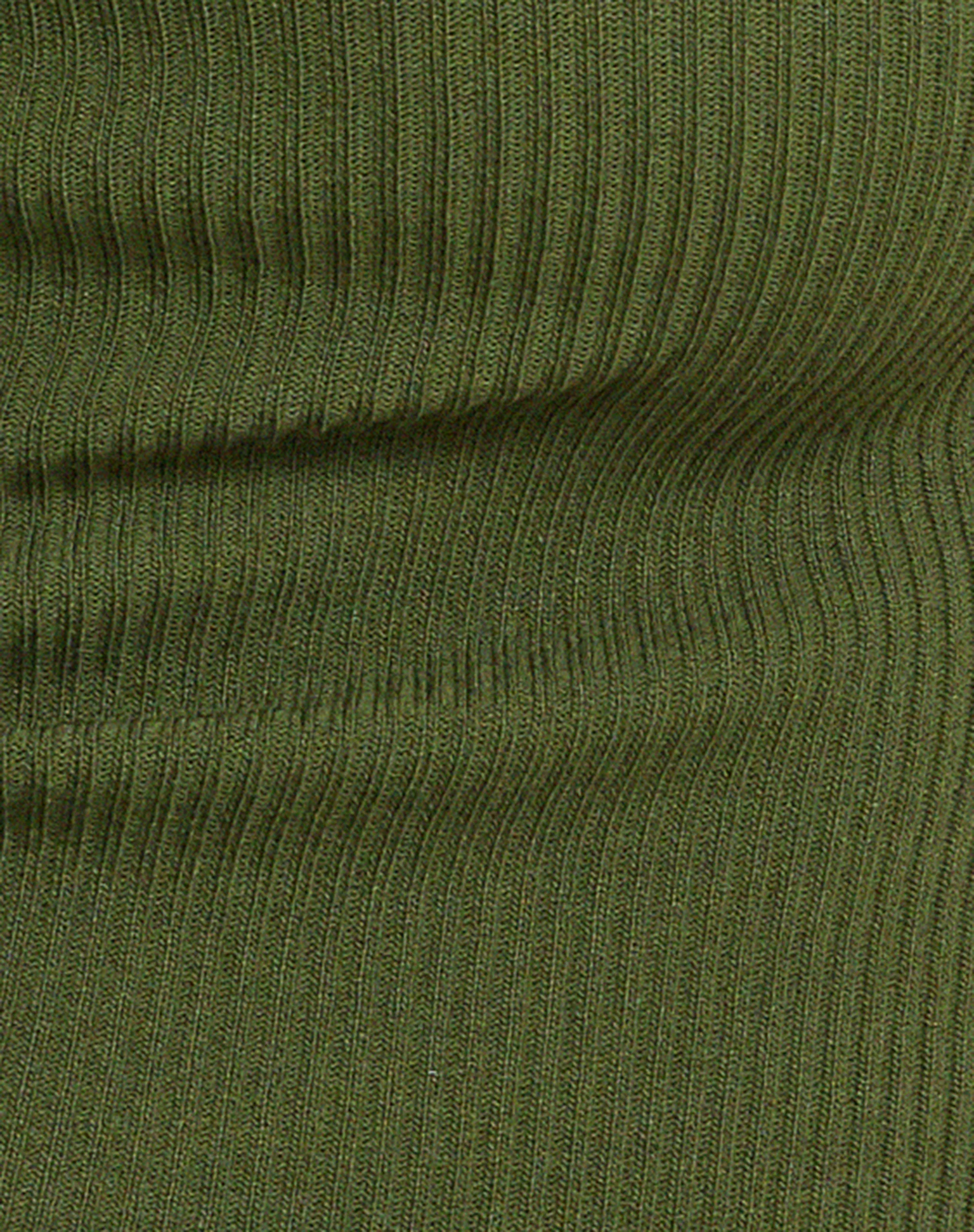 Tayon Long Sleeve Rib Top in Khaki - Image 5