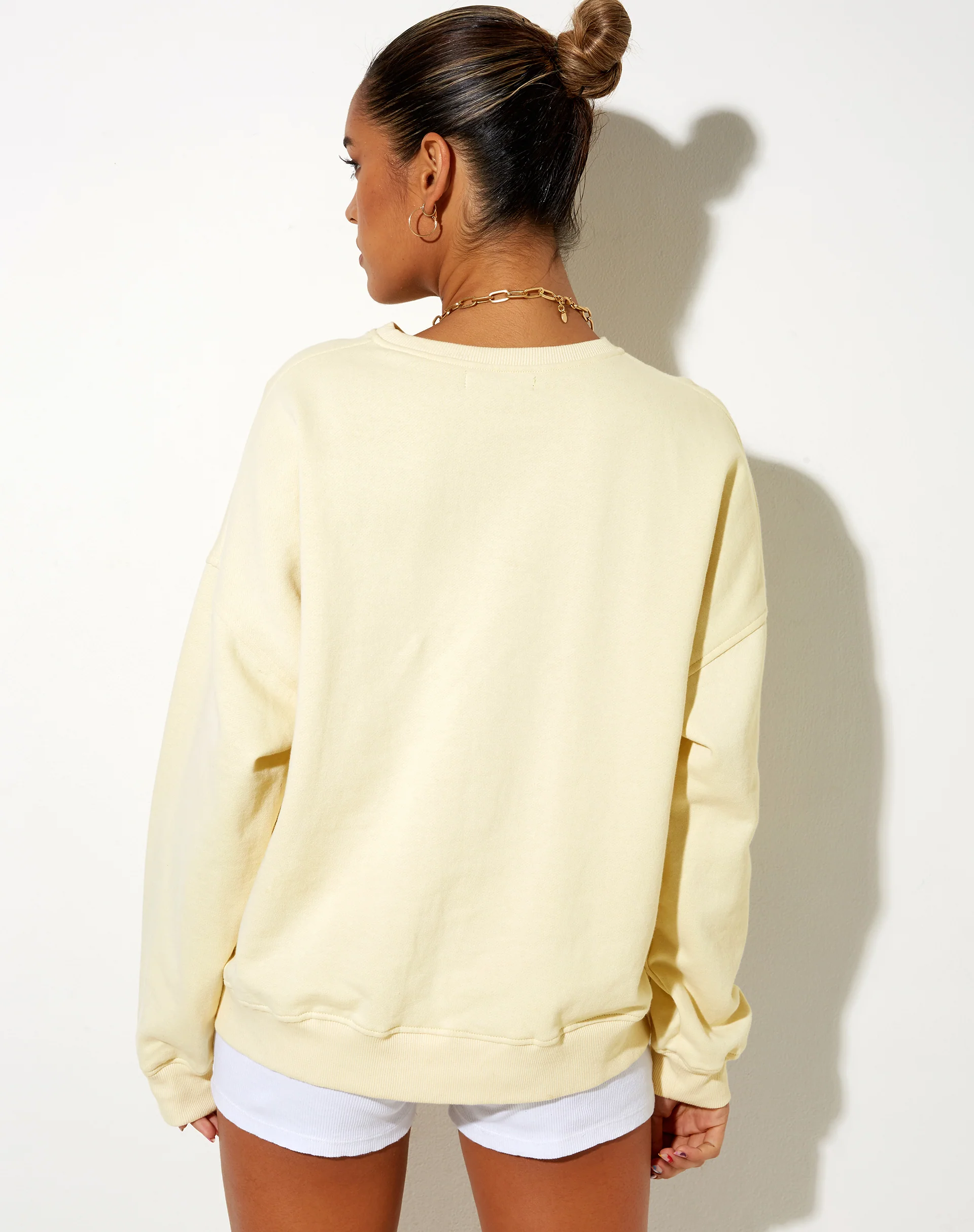 Ted Sweatshirt in Buttercream Vacay Embro - Image 4