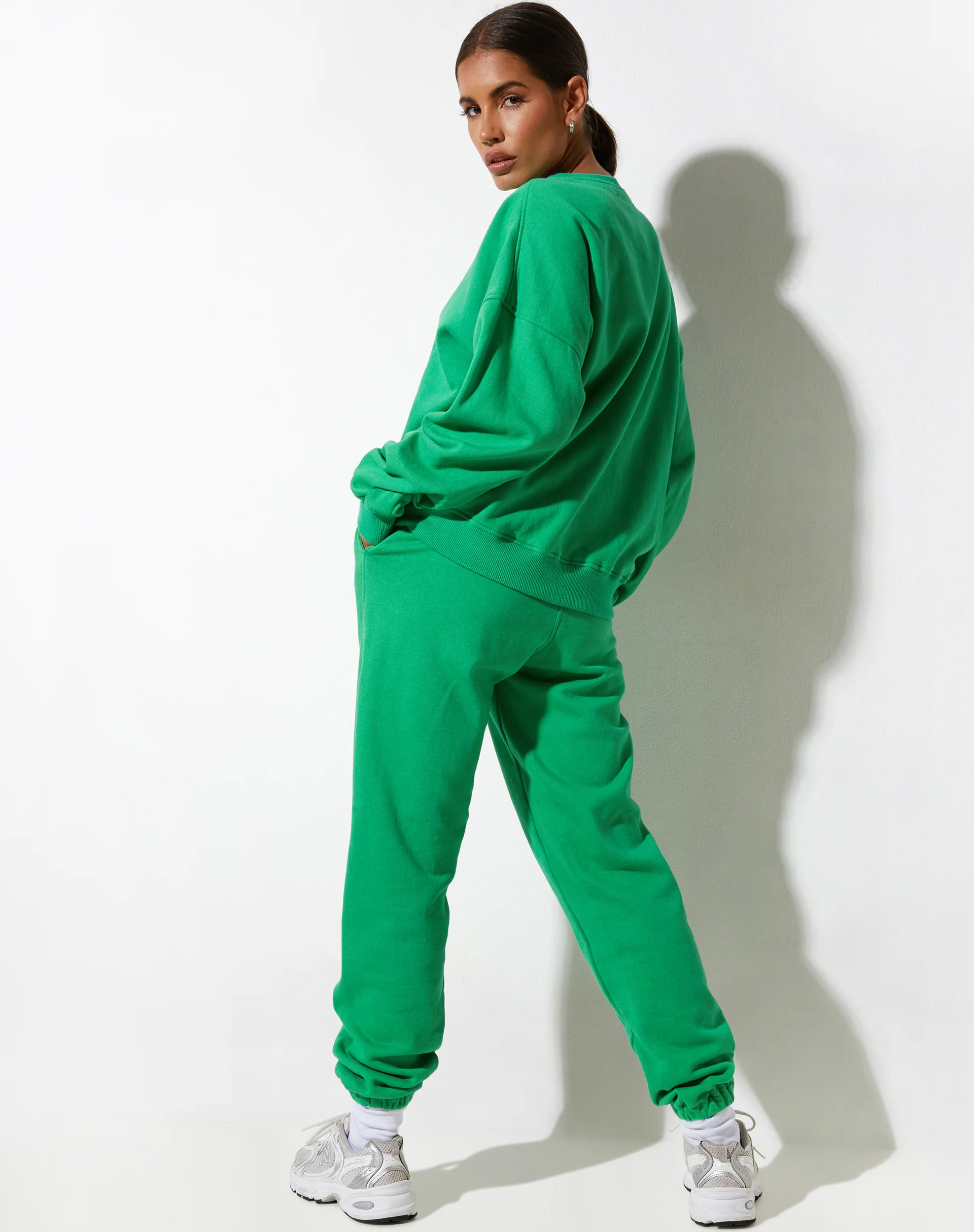 Ted Sweatshirt in Fun Green with 'Live Better' Embro - Image 4