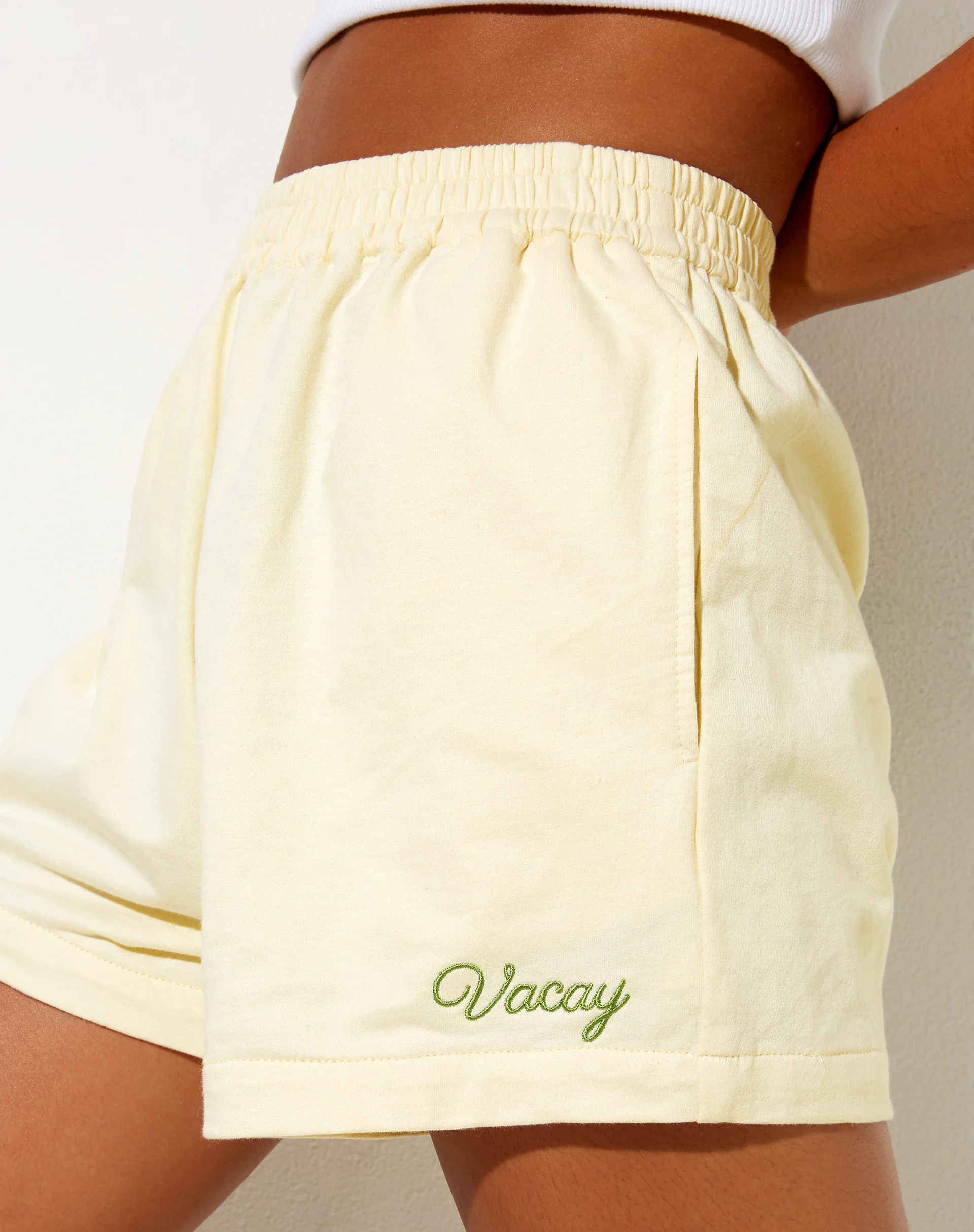 Terry Short in Buttercream Vacay Embro - Image 2