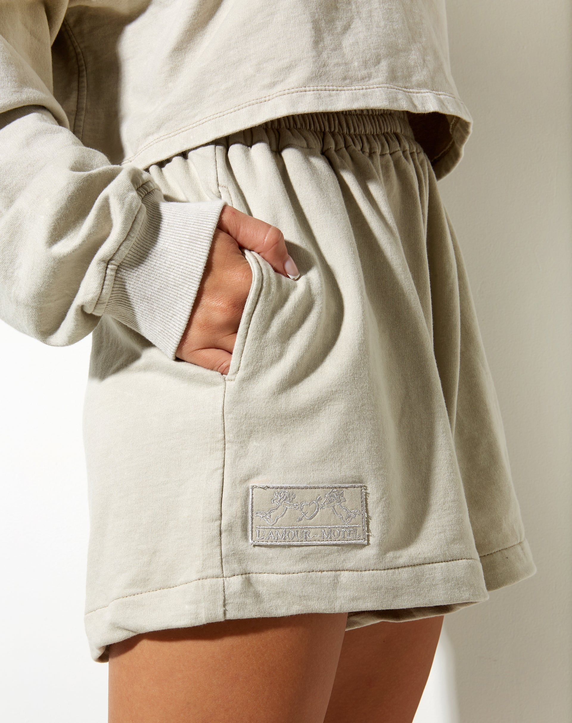 Terry Short in Coconut Milk Cherub L'amour Label Embro - Image 5