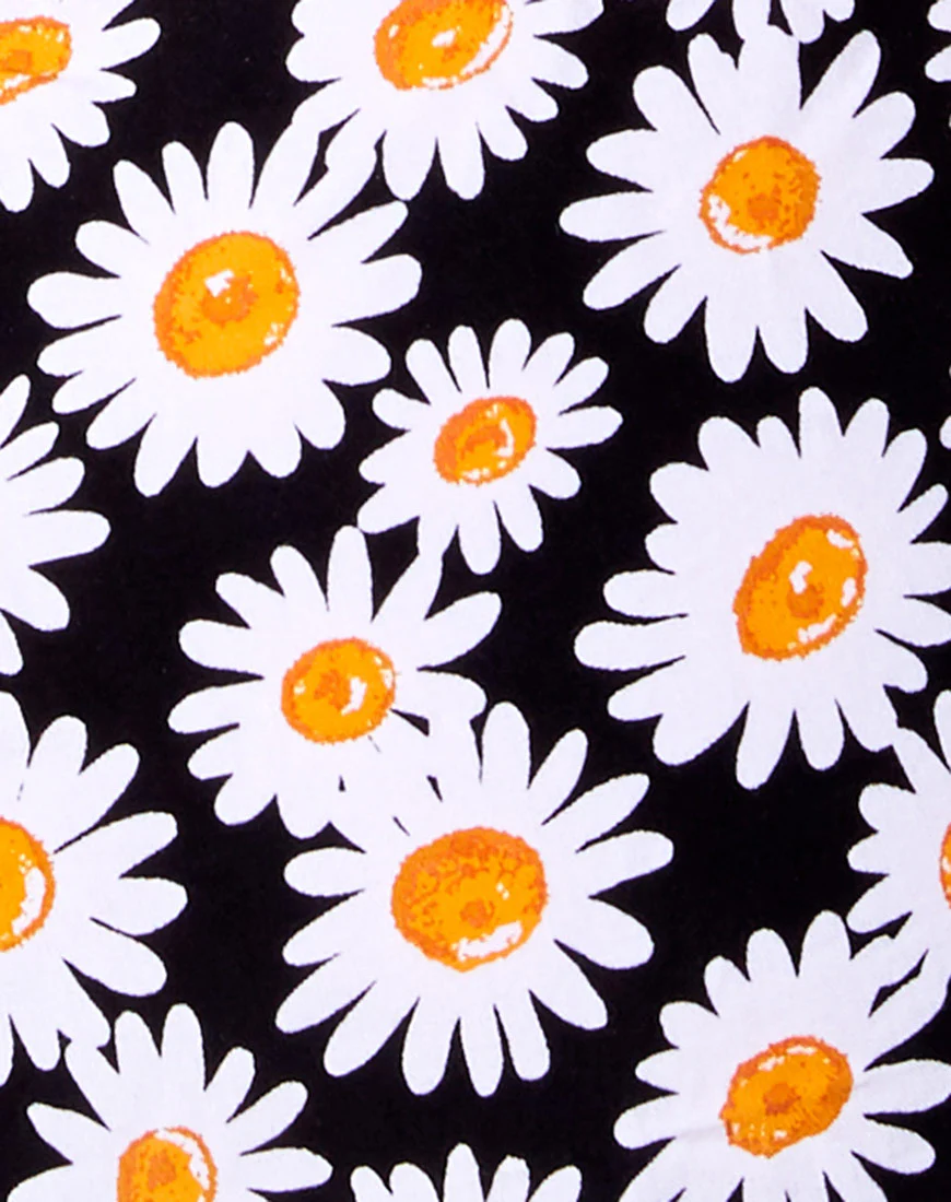 Tesla Dress in Daisy Love Black - Image 6