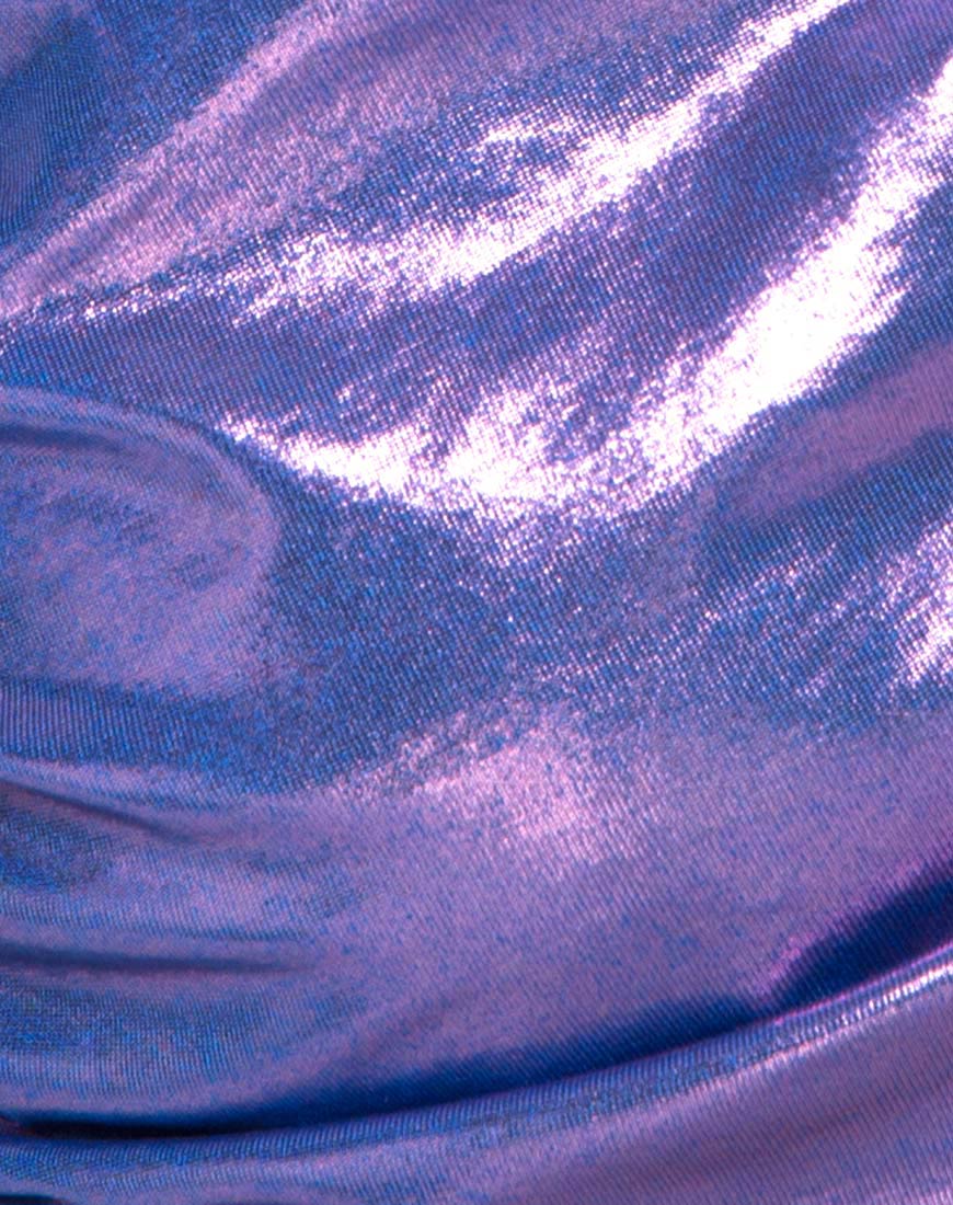 Tetric Top in Metallic Shimmer Lavendar - Image 5