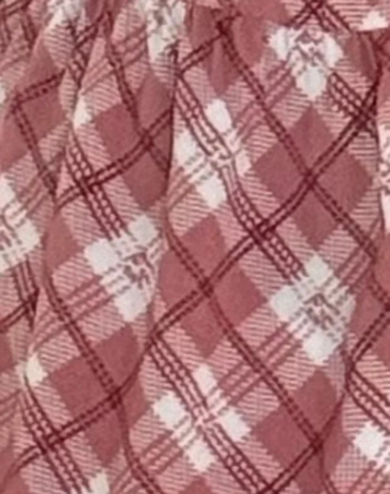 Tezza Top in Pink Tartan - Image 5