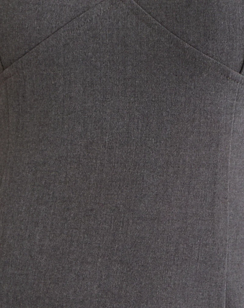 Thaif Mini Dress in Tailoring Charcoal - Image 5
