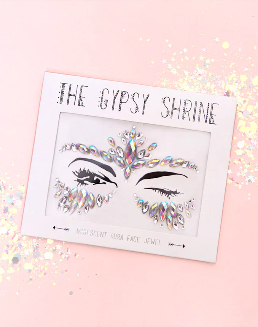 The Gypsy Shrine Iridescent Aqua Face Jewel