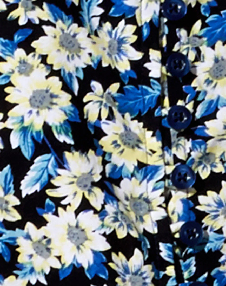 Theda Midi Dress in Aster Blue - Image 5