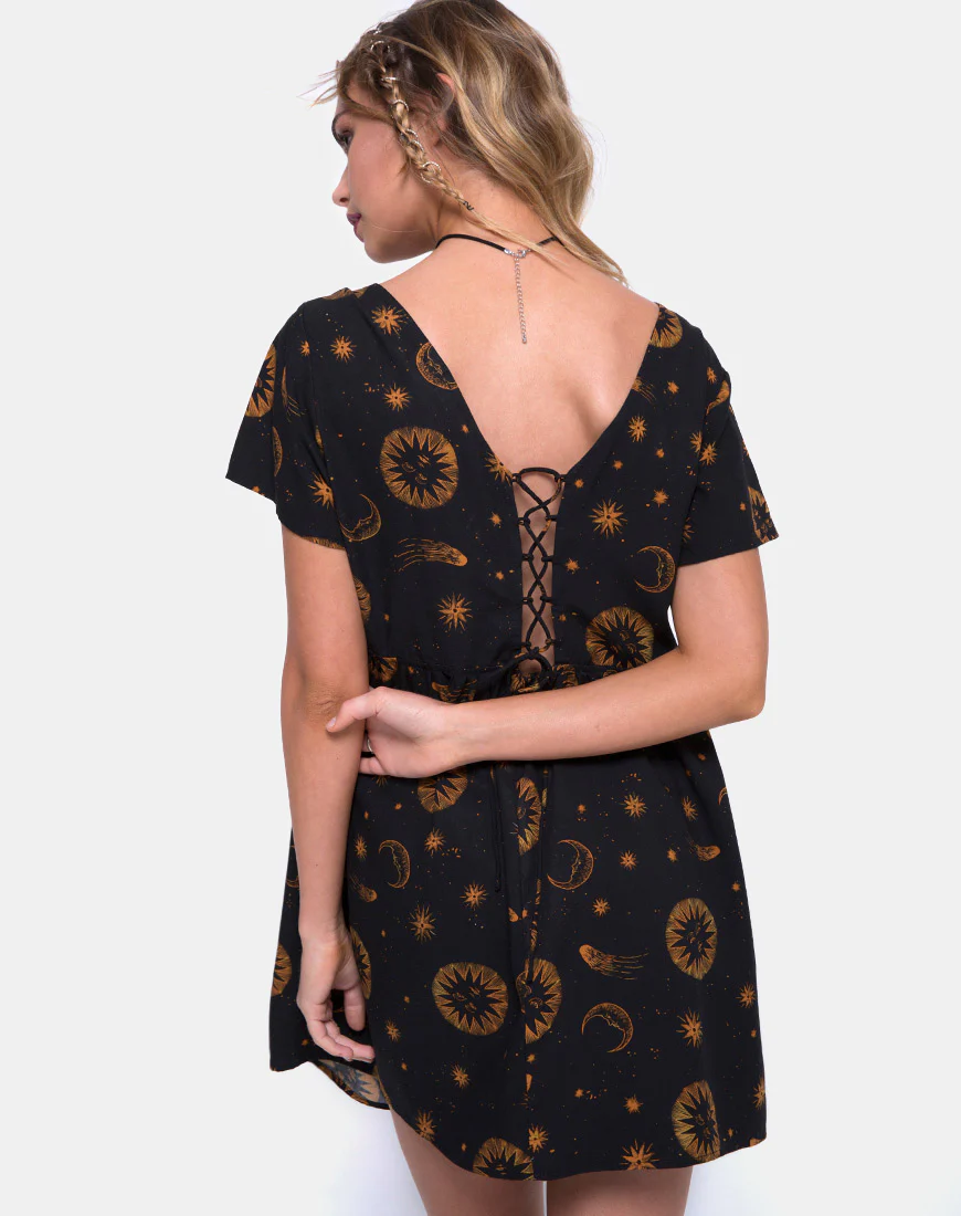 Tiara Dress in Celestial Black - Image 2