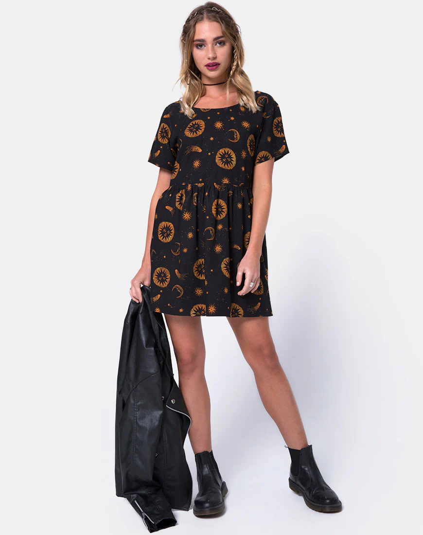 Tiara Dress in Celestial Black - Image 3