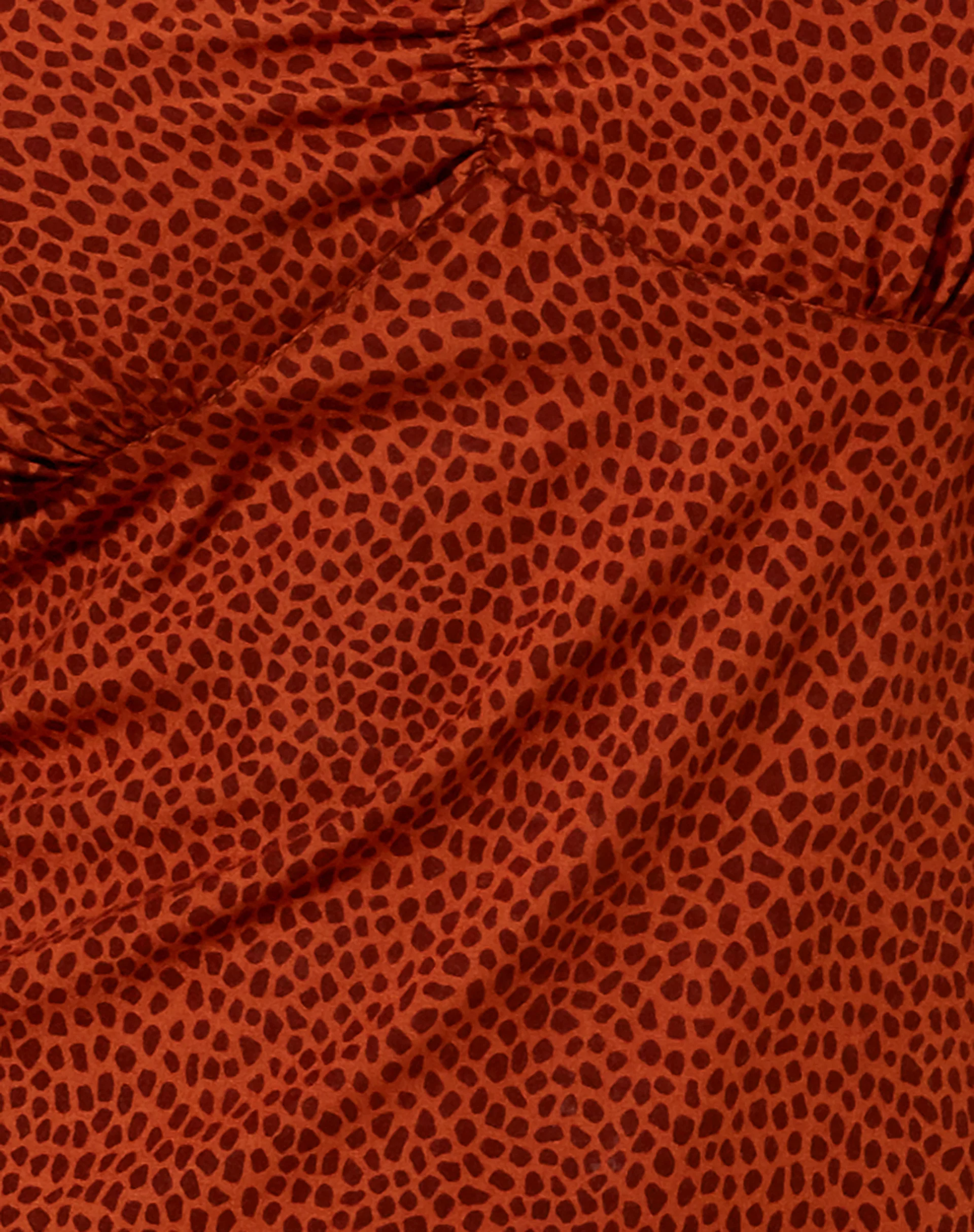 Tielo Mini Dress in Mini Croc Brown - Image 5