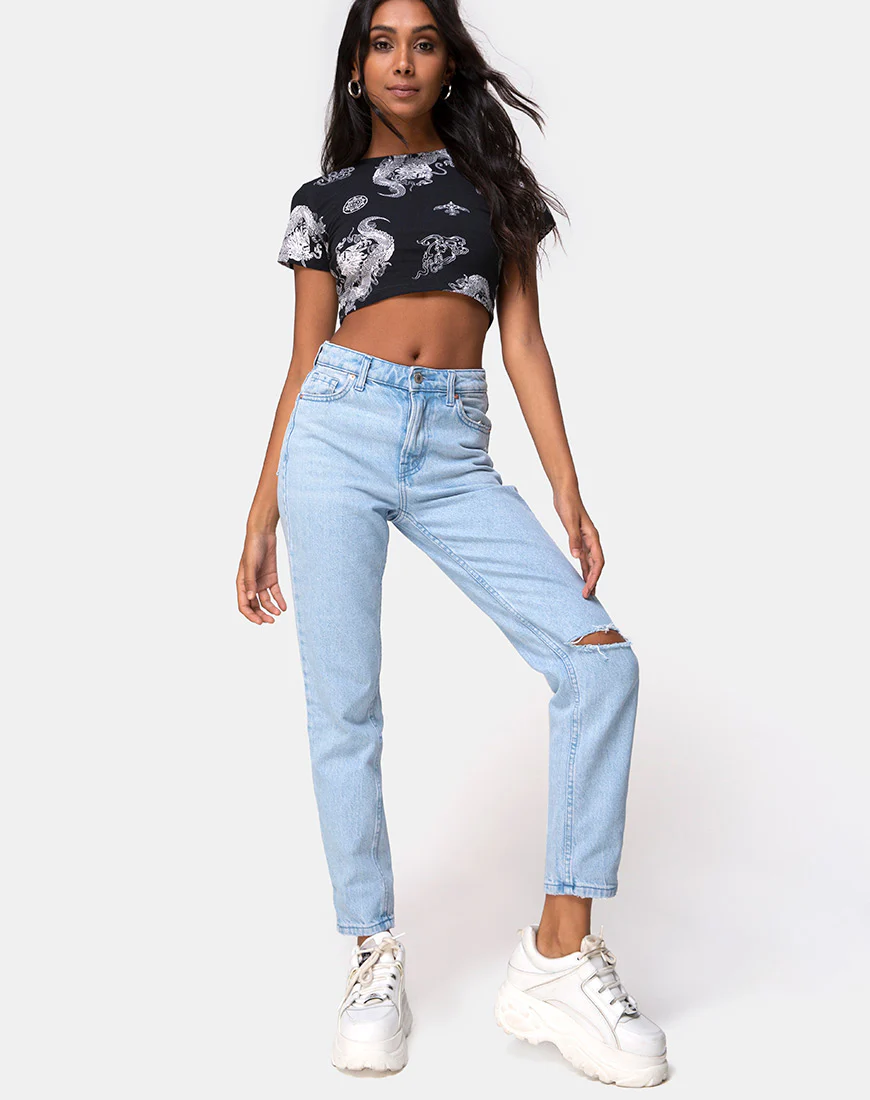 Tindy Top in Black Dragon - Image 3