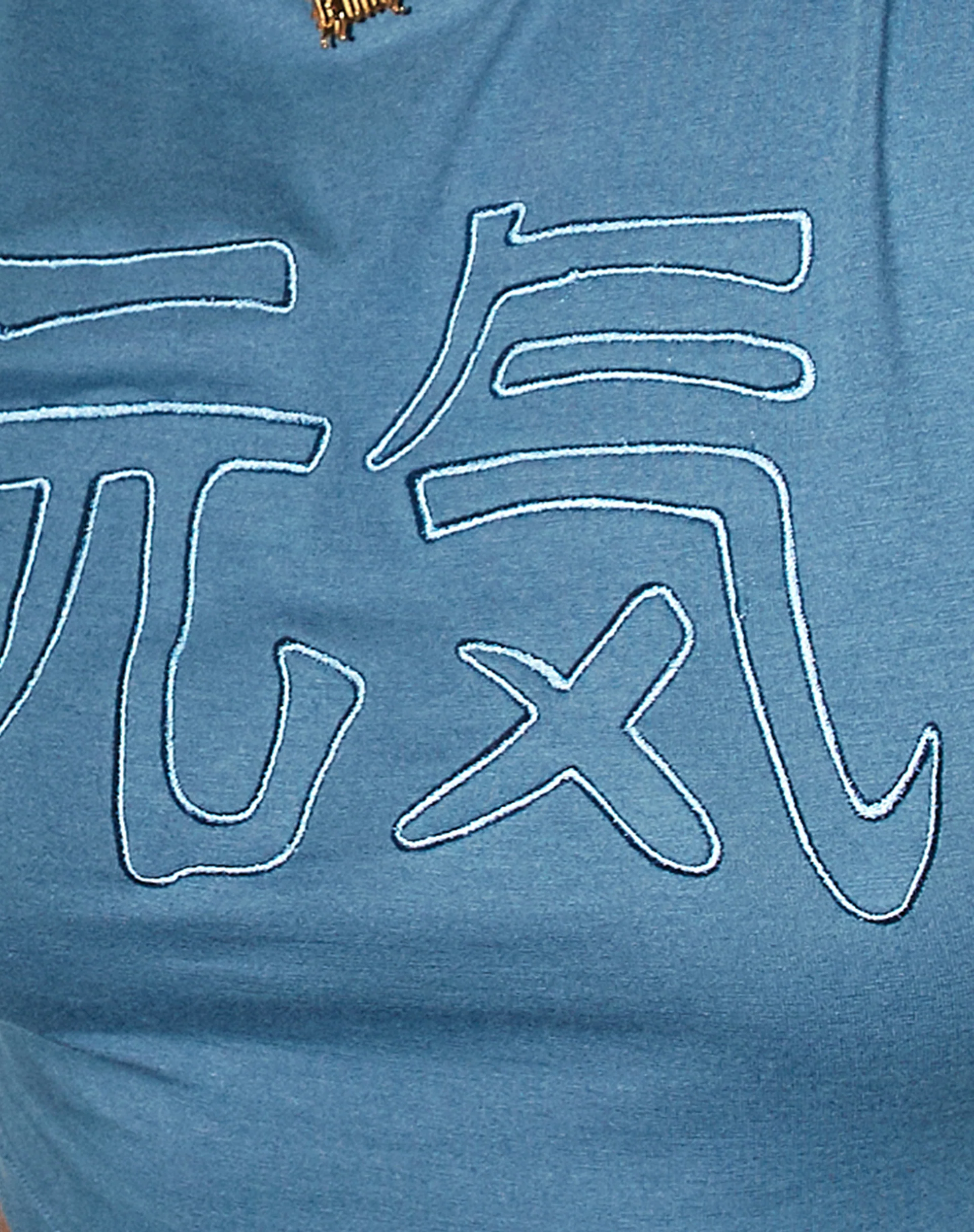 Tindy Crop Top in Mineral Blue Japanese 'Spirit' Embro - Image 6