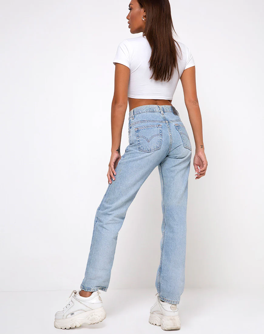 Tindy Top in White with Daisy Lilac Embro - Image 4