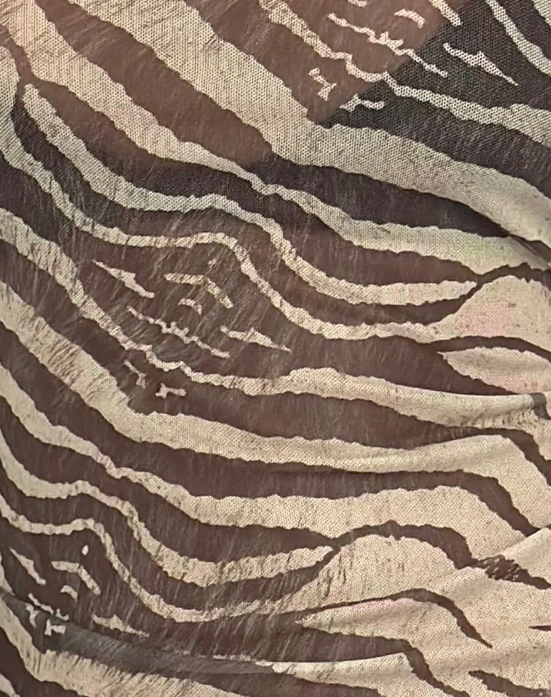 Tineko Long Sleeve Top in Wild Animal Neutral - Image 6
