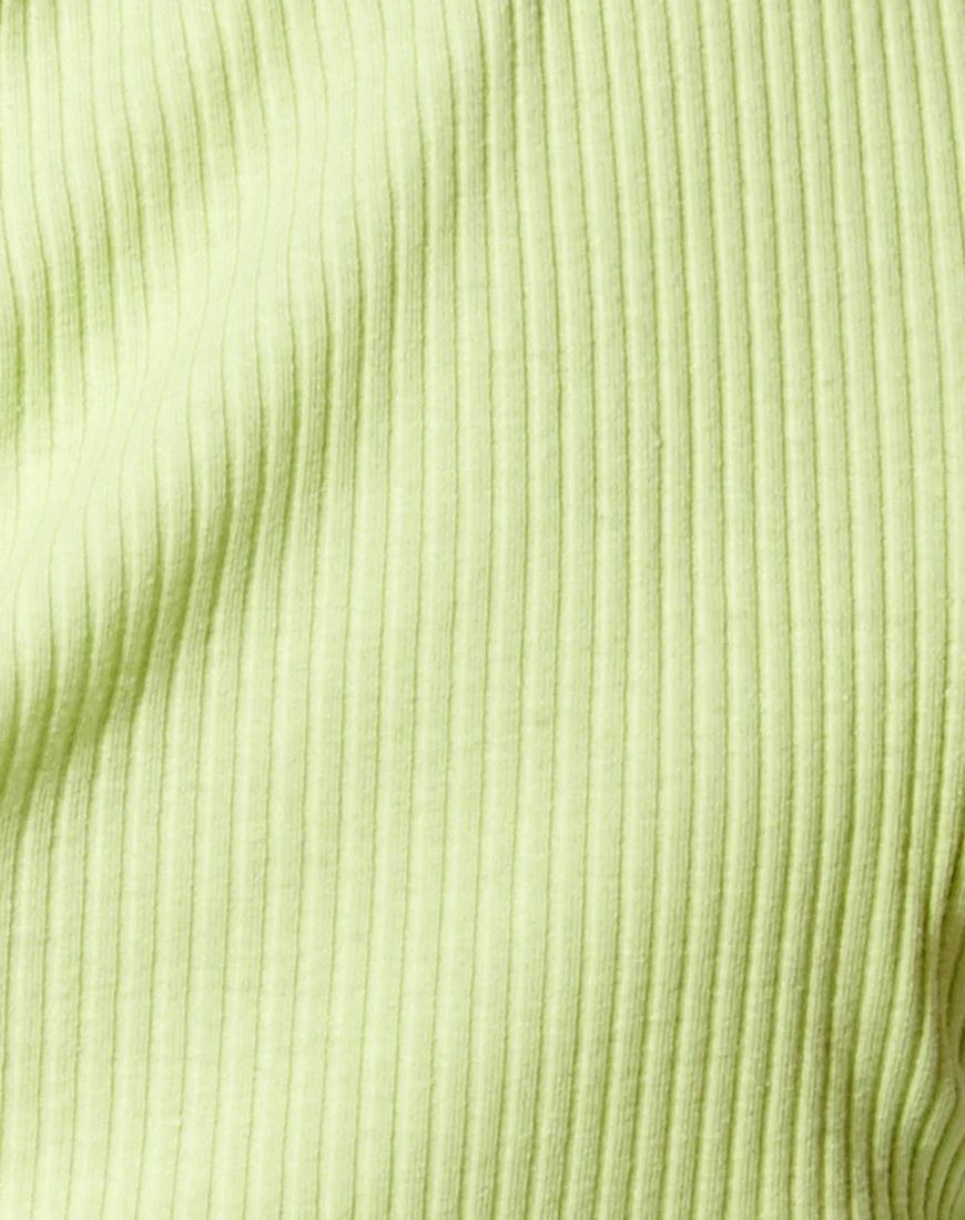 Tiner Crop Top in Lime - Image 5