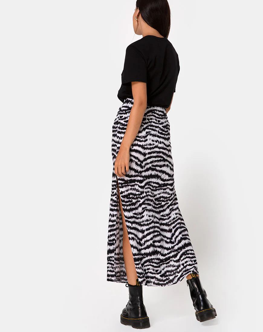 Tinxi Skirt in Animal Drip Grey - Image 4