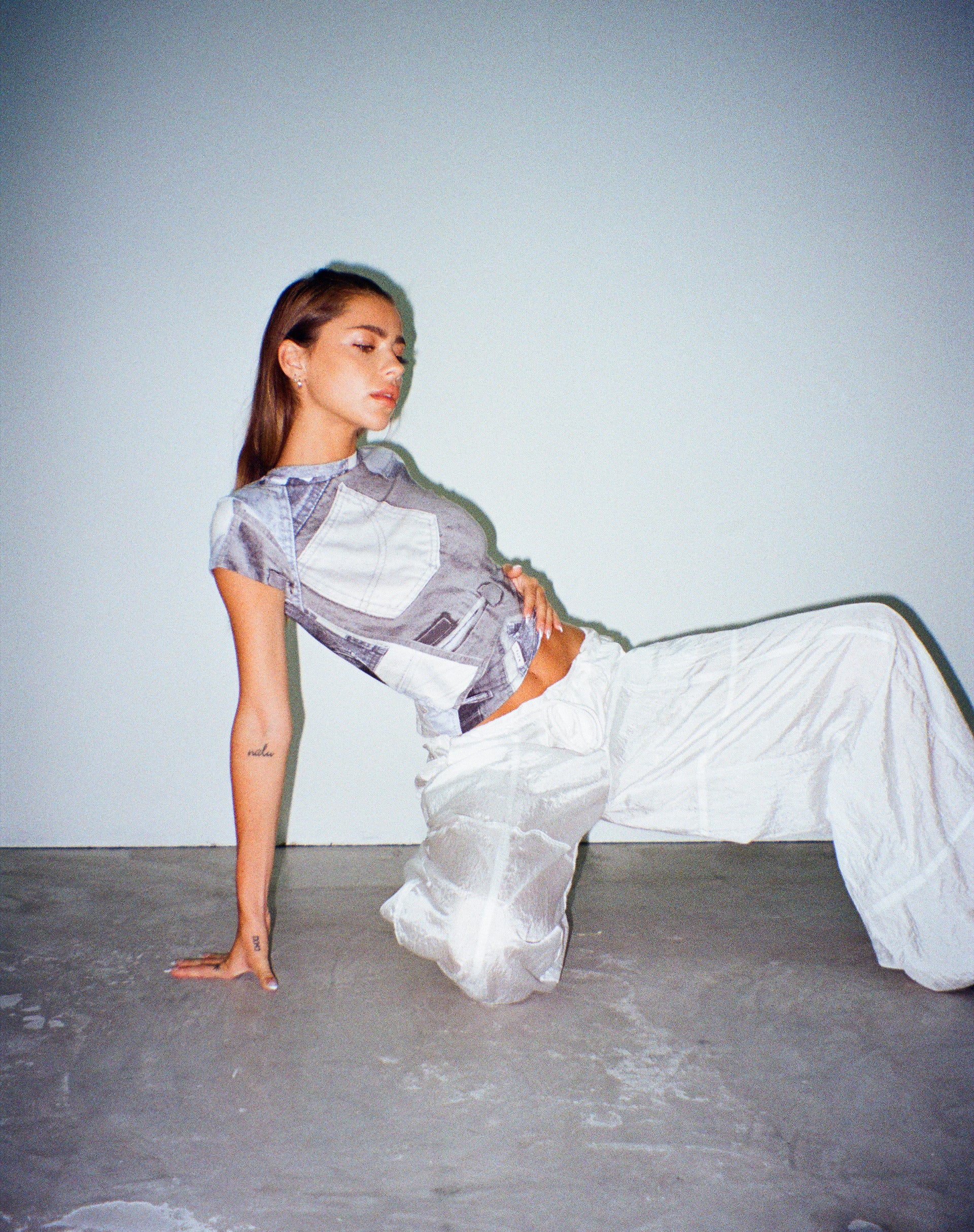 Tiona Top in Denim Pocket - Image 2