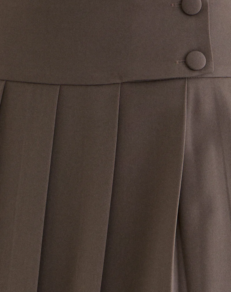 Tisrah Midi Skirt in Truffle - Image 7