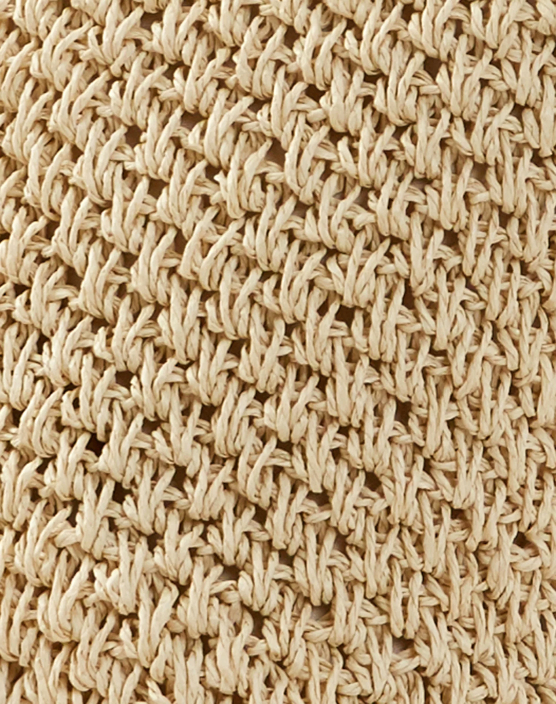 Tito Crochet Tote Bag in Ivory - Image 4